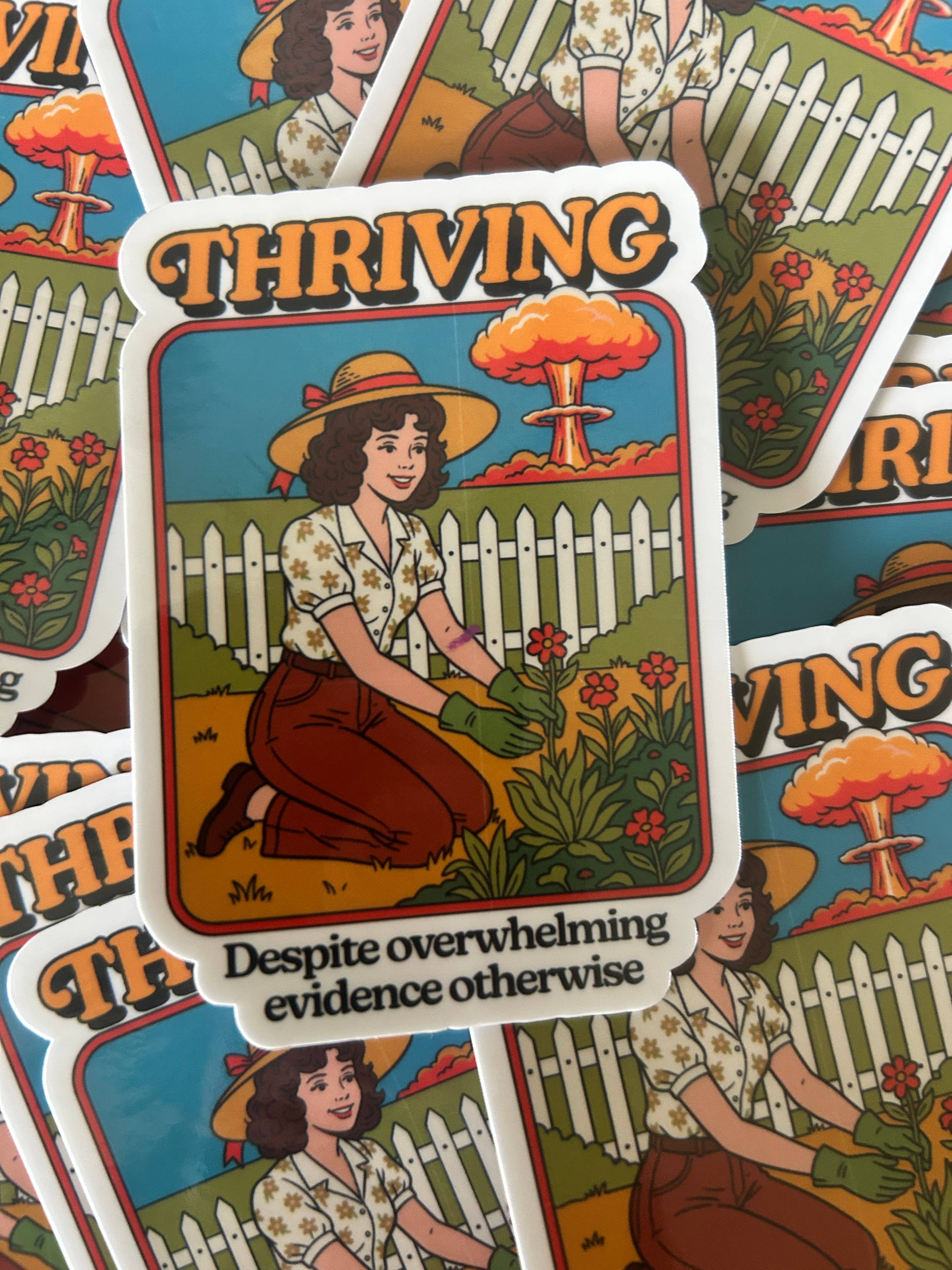 "THRIVING, Despite Overwhelming Evidence Otherwise" boho clothing, festival outfit, hippie style apparel | Elevated Hippie