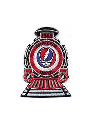GRATEFUL DEAD STEAL YOUR FACE 1965 TRAIN FRONT PATCH boho clothing, festival outfit, hippie style apparel | Elevated Hippie