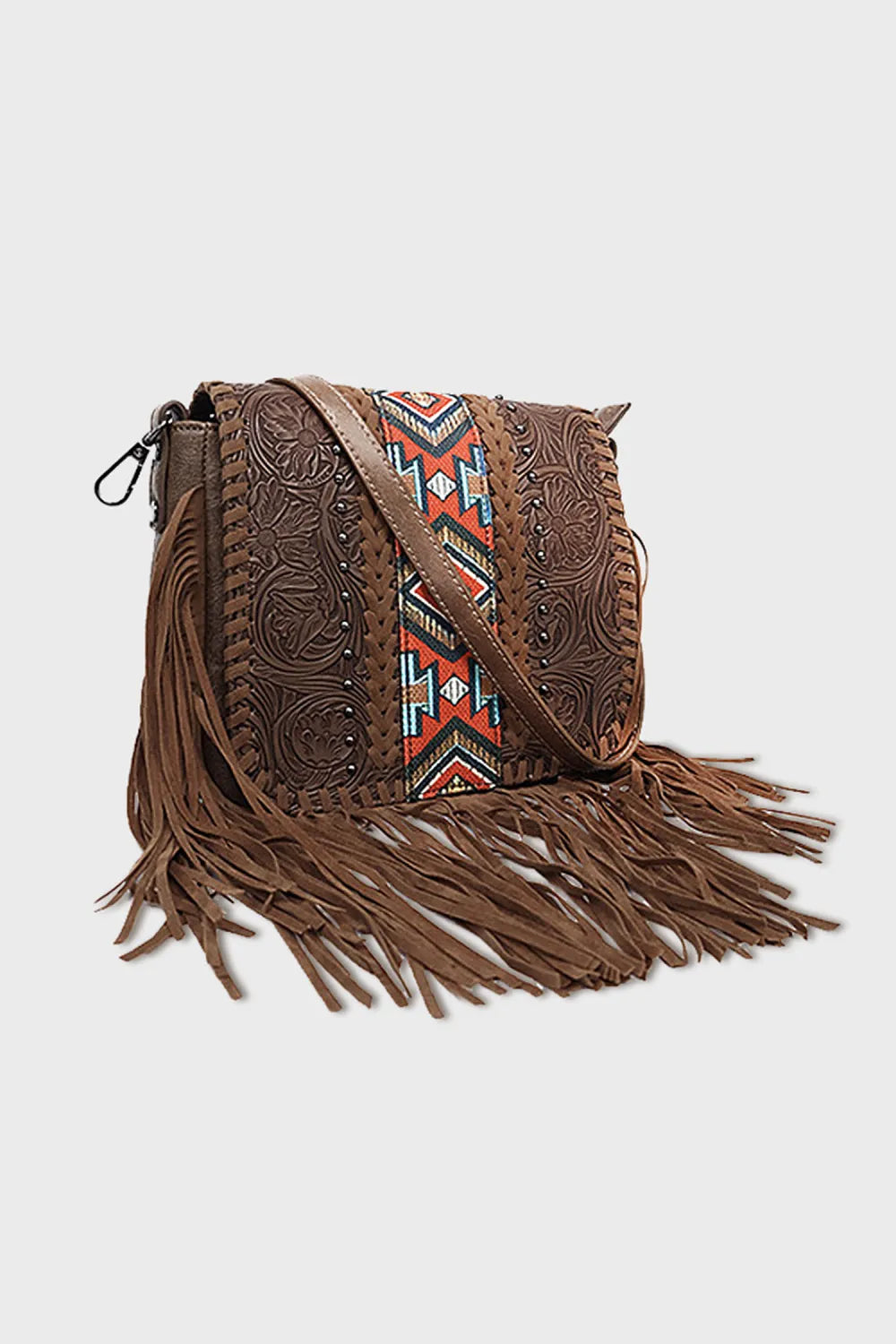 Western Boho Tassel Shoulder Bag – Coffee boho clothing, festival outfit, hippie style apparel | Elevated Hippie