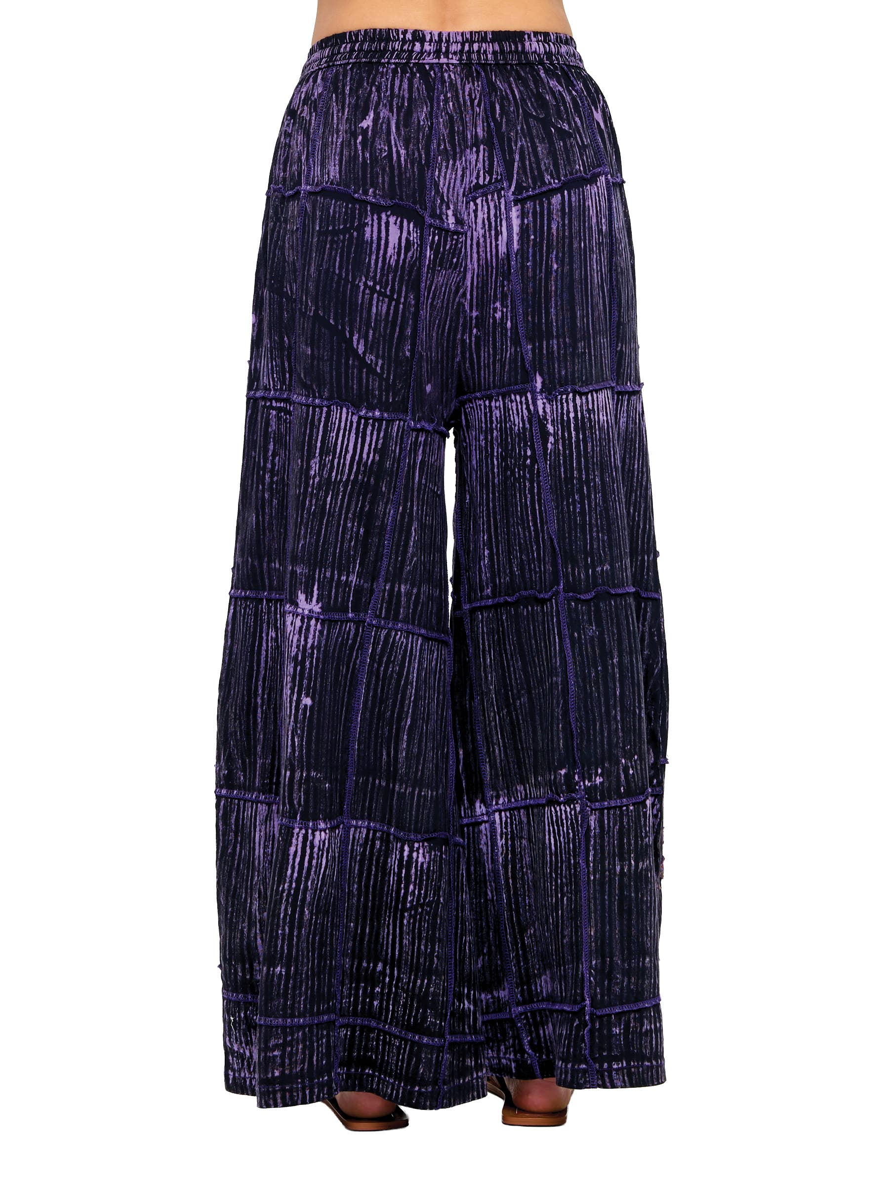 Brushed Tie Dye Hand Embroidered Floral Pants boho clothing, festival outfit, hippie style apparel | Elevated Hippie