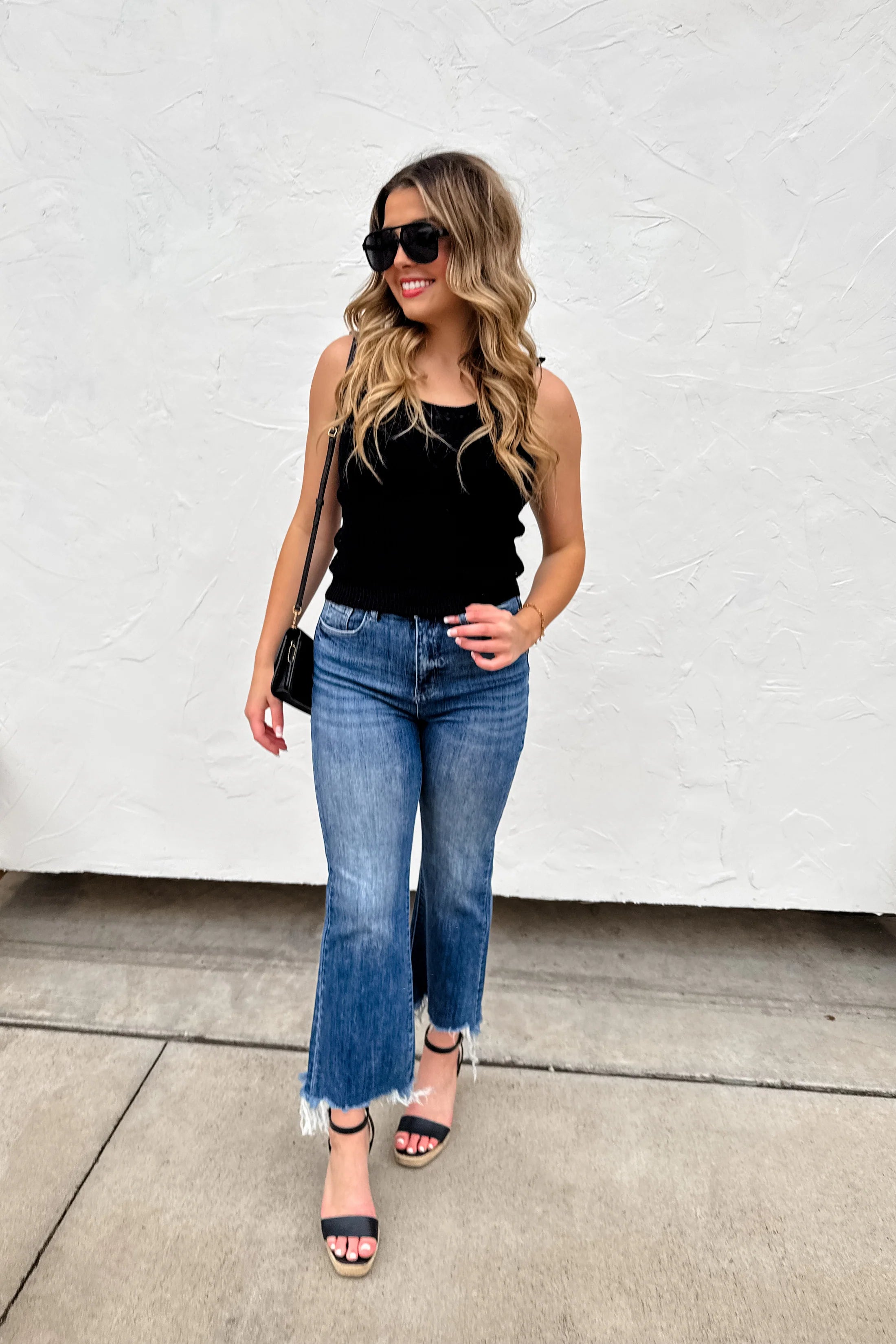 URBAN NON DISTRSSED CROP JEAN - The Elevated Hippie