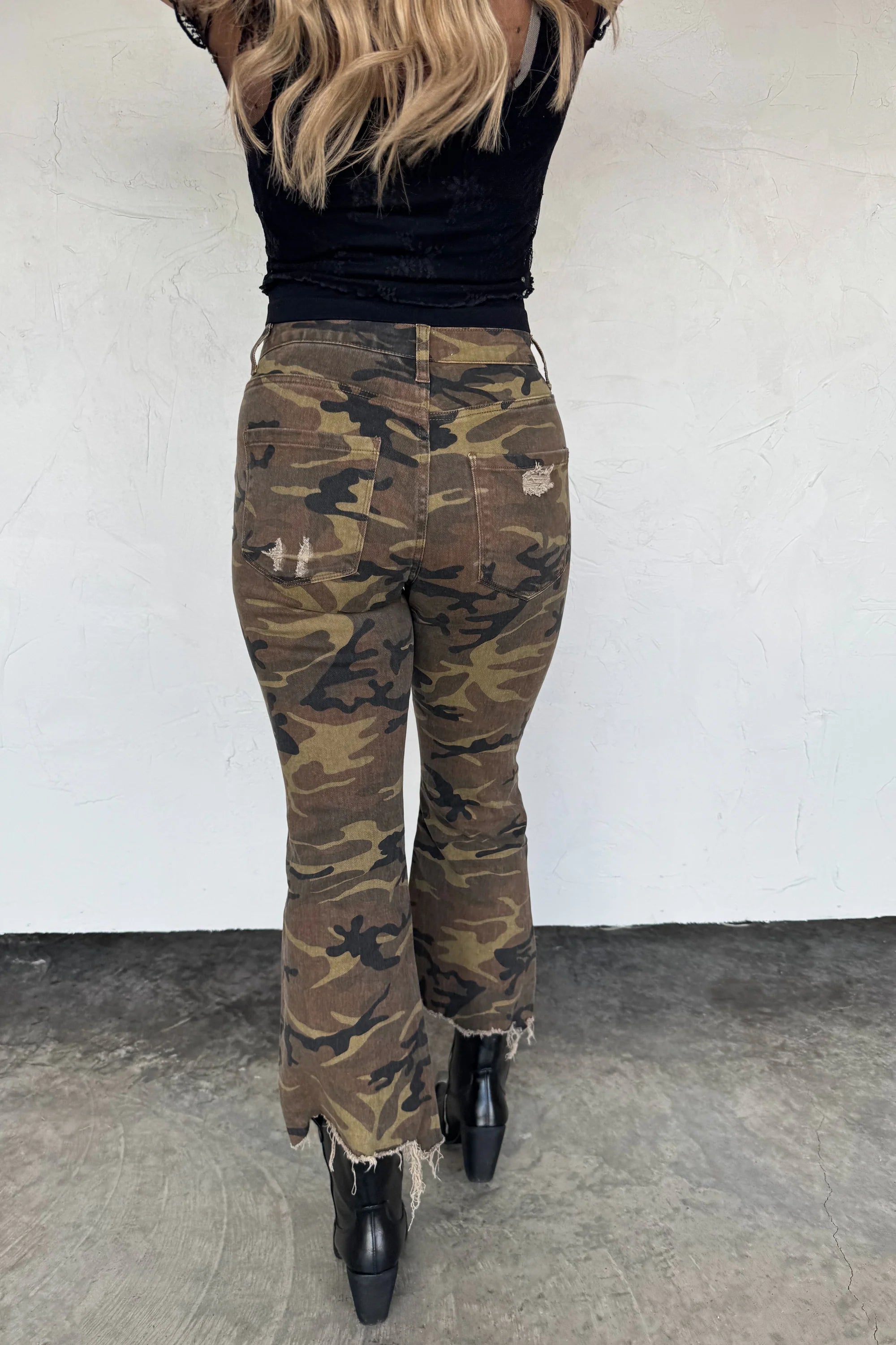 URBAN CAMO DISTRESSED JEAN Blakeley - The Elevated Hippie