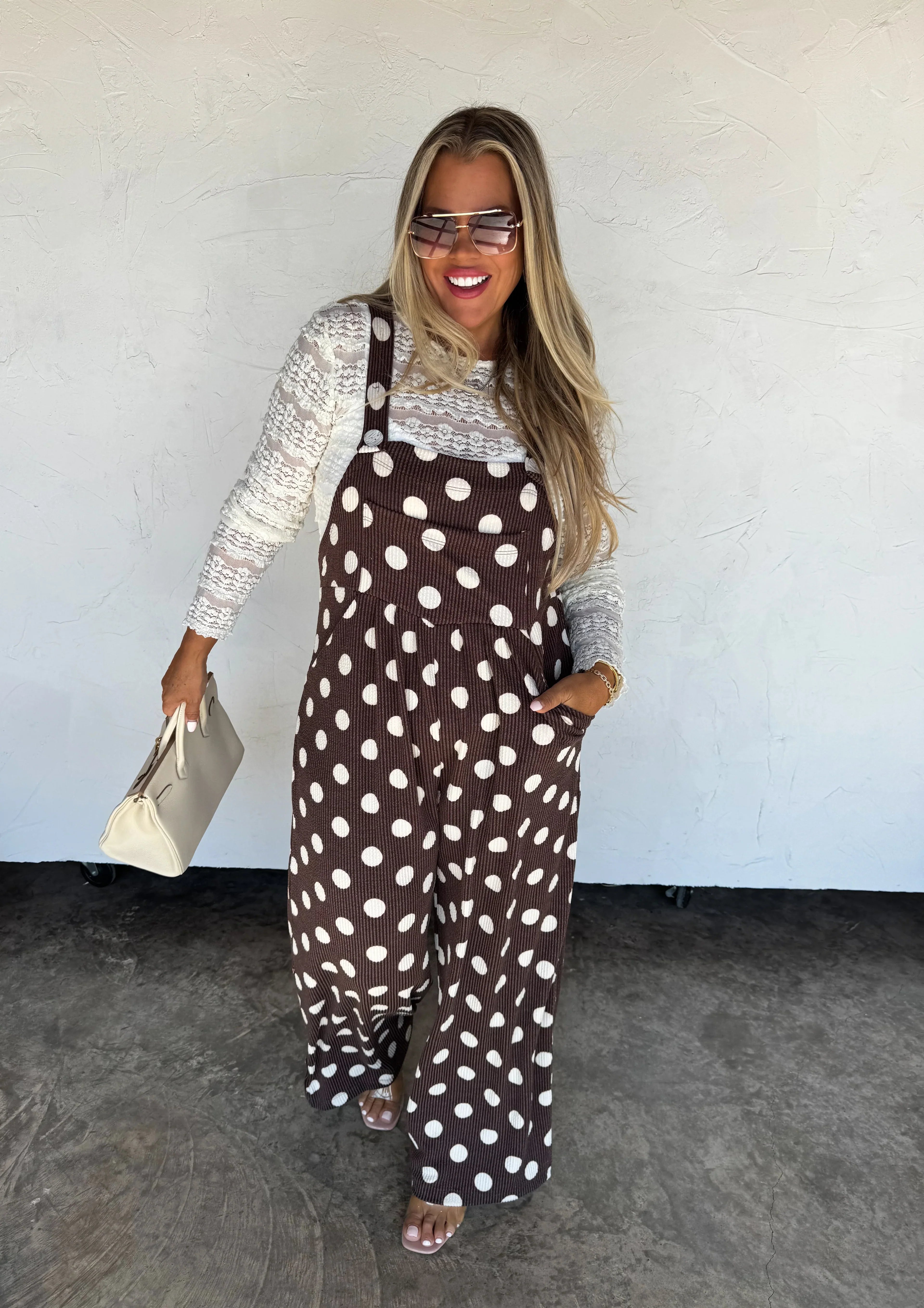POLKA DOT KARLI BOHO OVERALLS - The Elevated Hippie