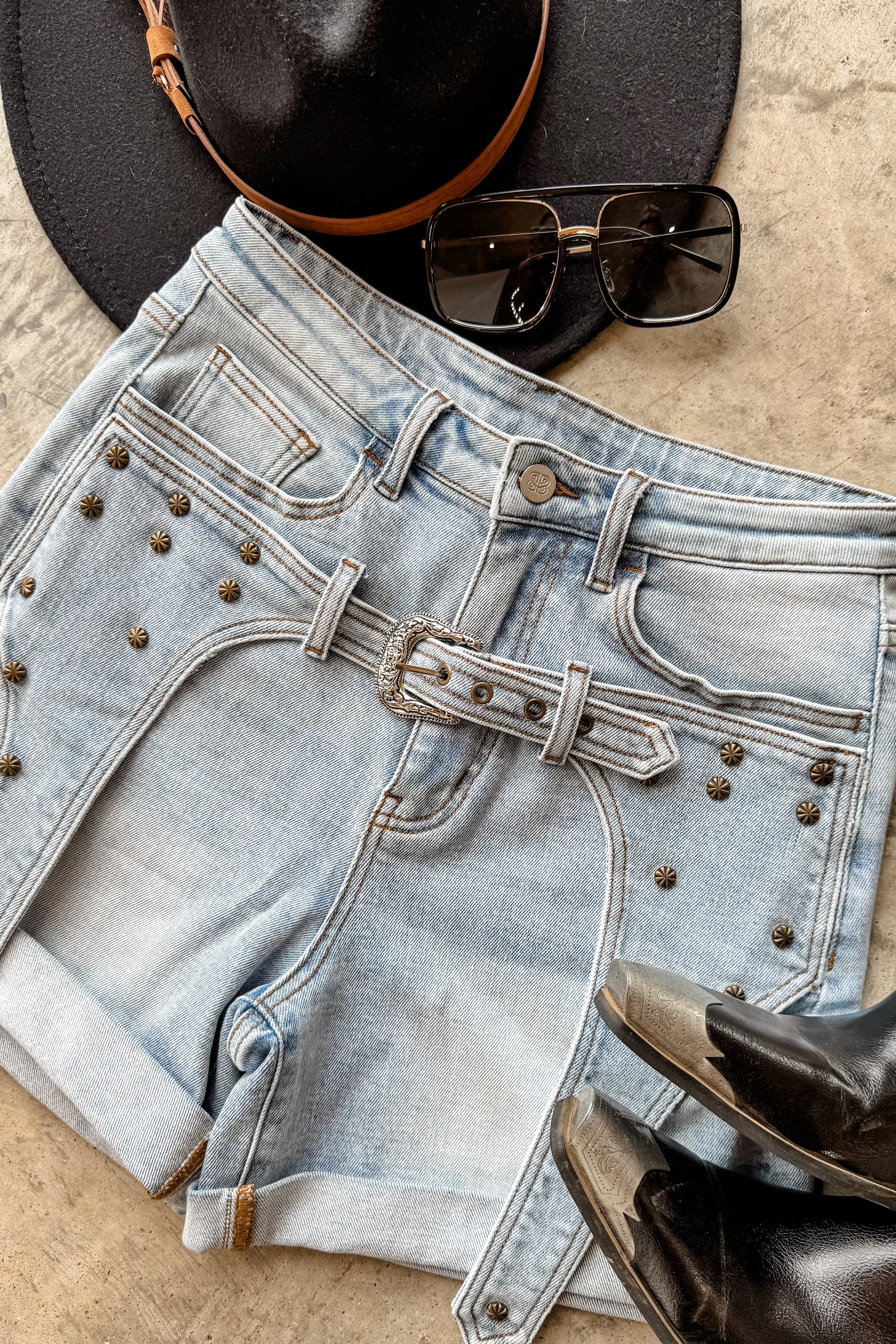 PREORDER- FESTIVAL NIGHTS BUCKLE SHORTS - The Elevated Hippie