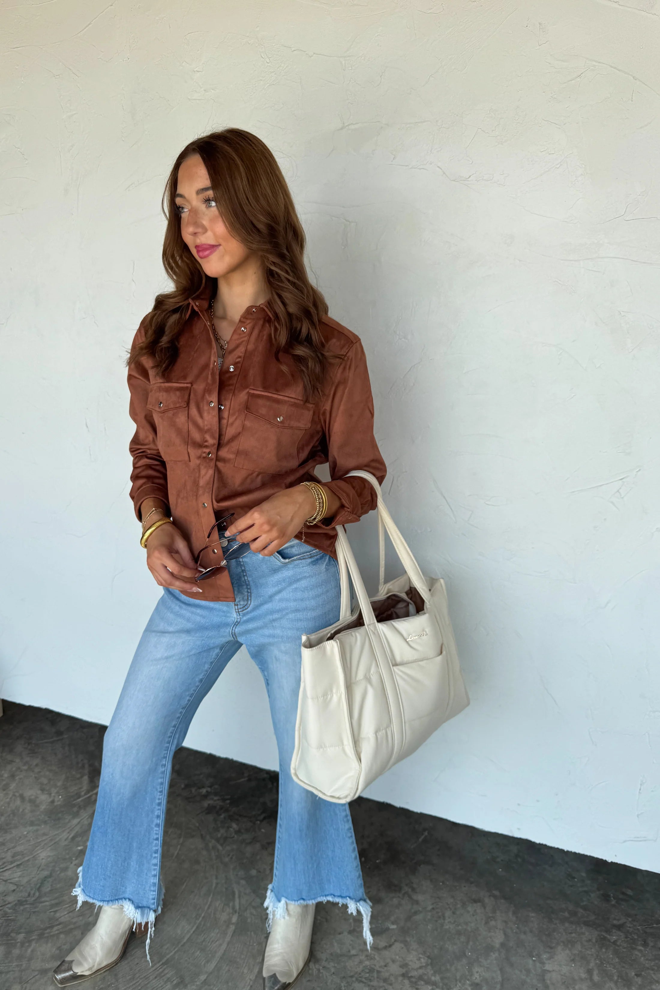 SUNDOWN SUEDE TOP - The Elevated Hippie