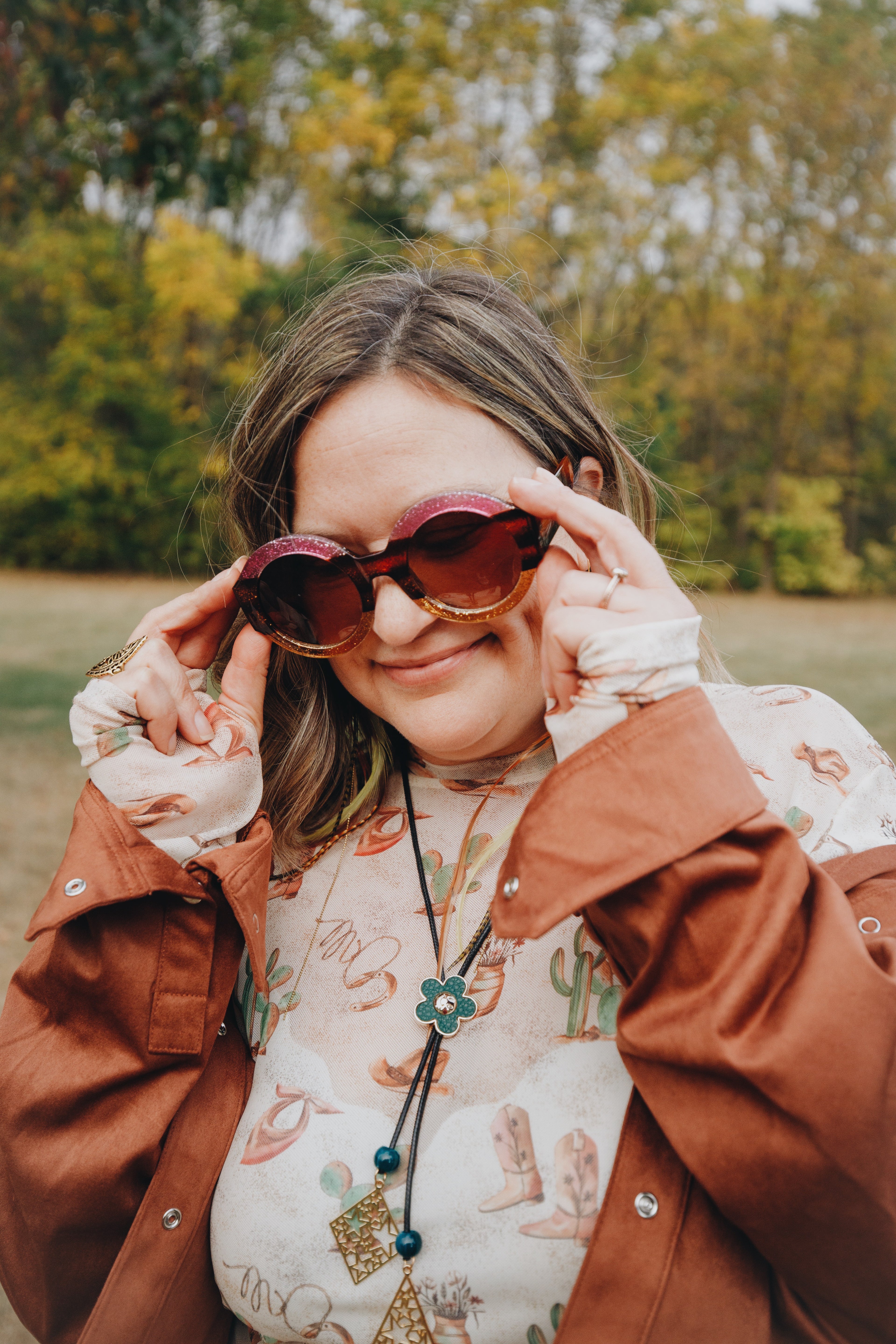 Sundown Suede Top — Boho Suede Snap-Front Pocket Shirt, Earthy Chic - The Elevated Hippie