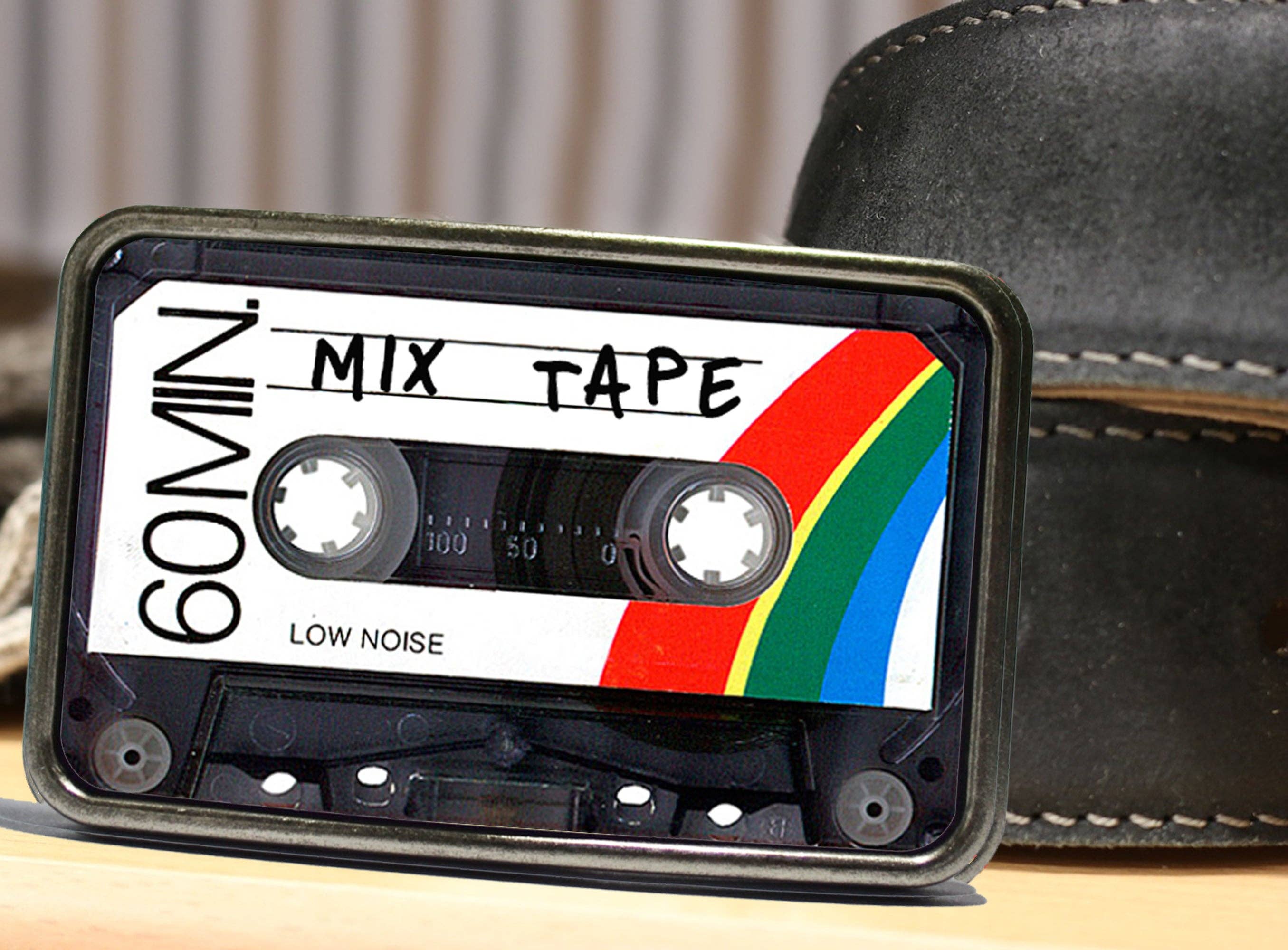 Cassette Mix Tape Belt Buckle - The Elevated Hippie
