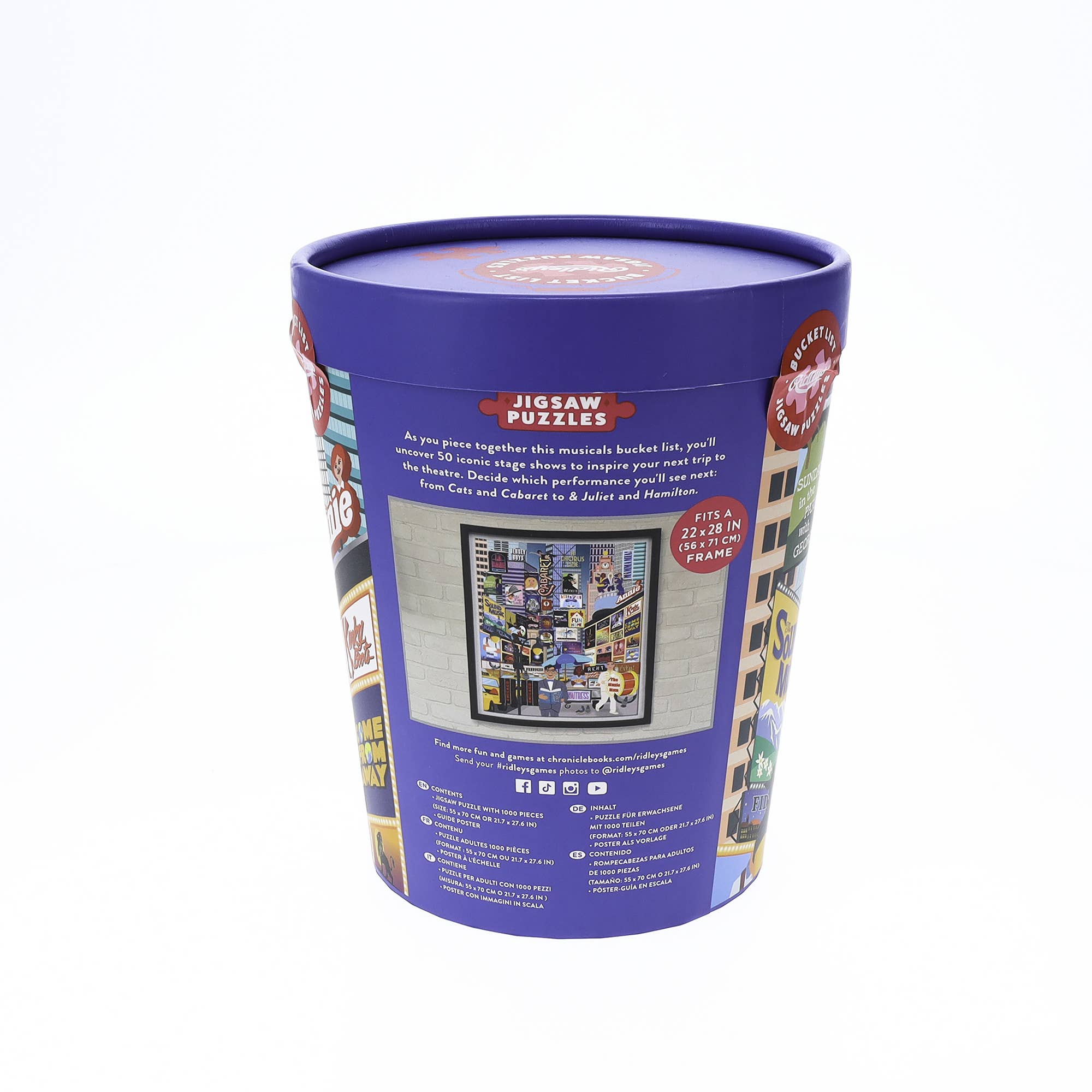 50 Must-See Musicals Bucket List 1000-Piece Puzzle - The Elevated Hippie