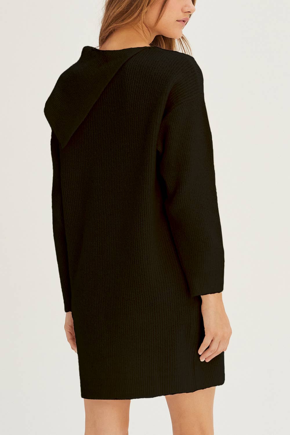 Arosa Asymmetric Turtleneck Sweater Dress - The Elevated Hippie