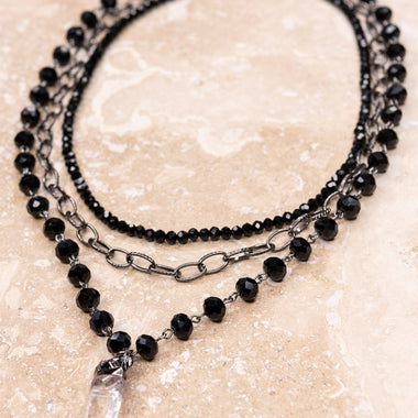 Abbie Necklace in Black - The Elevated Hippie
