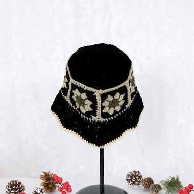 Crochet Flower Boho Hippie Bucket Hat - The Elevated Hippie