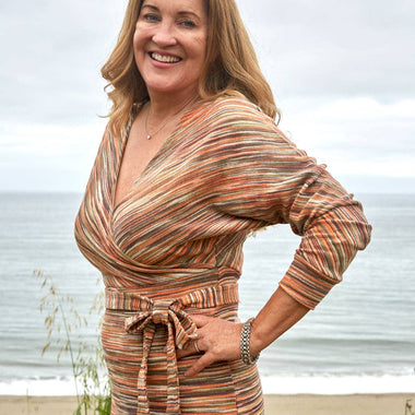 Cotton Knit V-Neck Dress - The Elevated Hippie