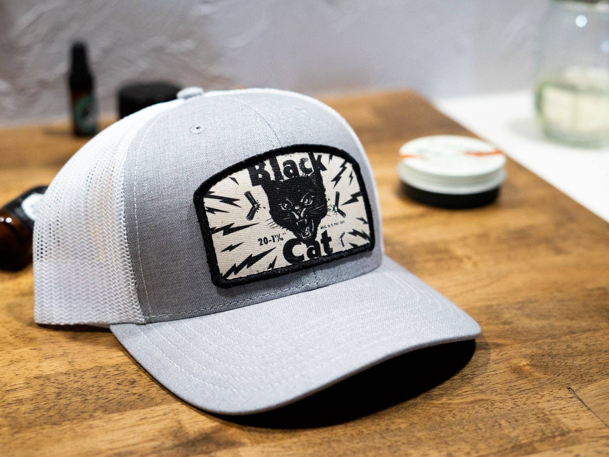 Caffiene & Gasoline - Archie Trucker Hat boho clothing, festival outfit, hippie style apparel | Elevated Hippie