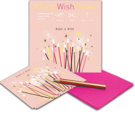 MAKE A WISH BIRTHDAY / Wish-Making Kit / 15 WISHING PAPERS™ - The Elevated Hippie