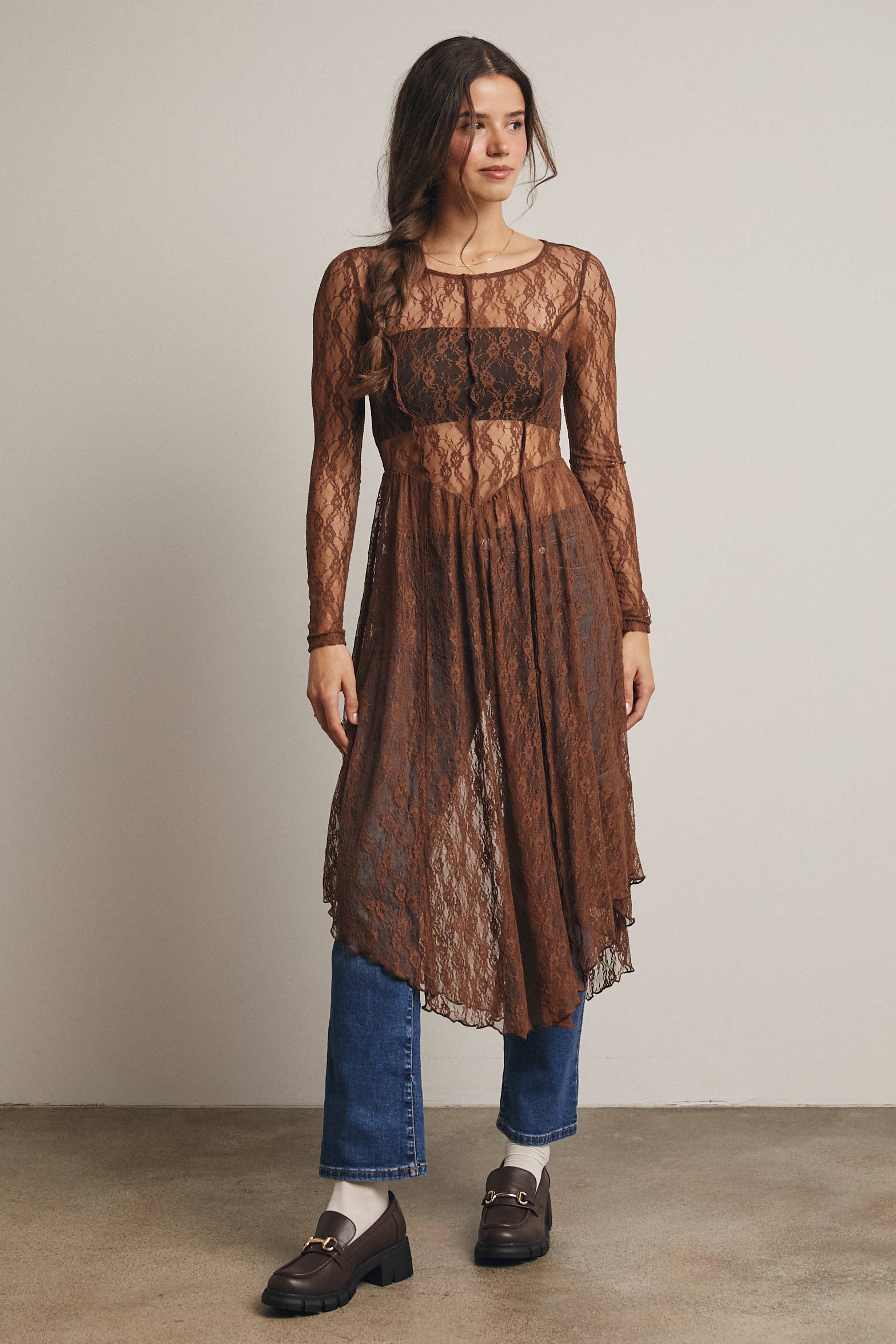 Sheer Lace Layering Dress - The Elevated Hippie
