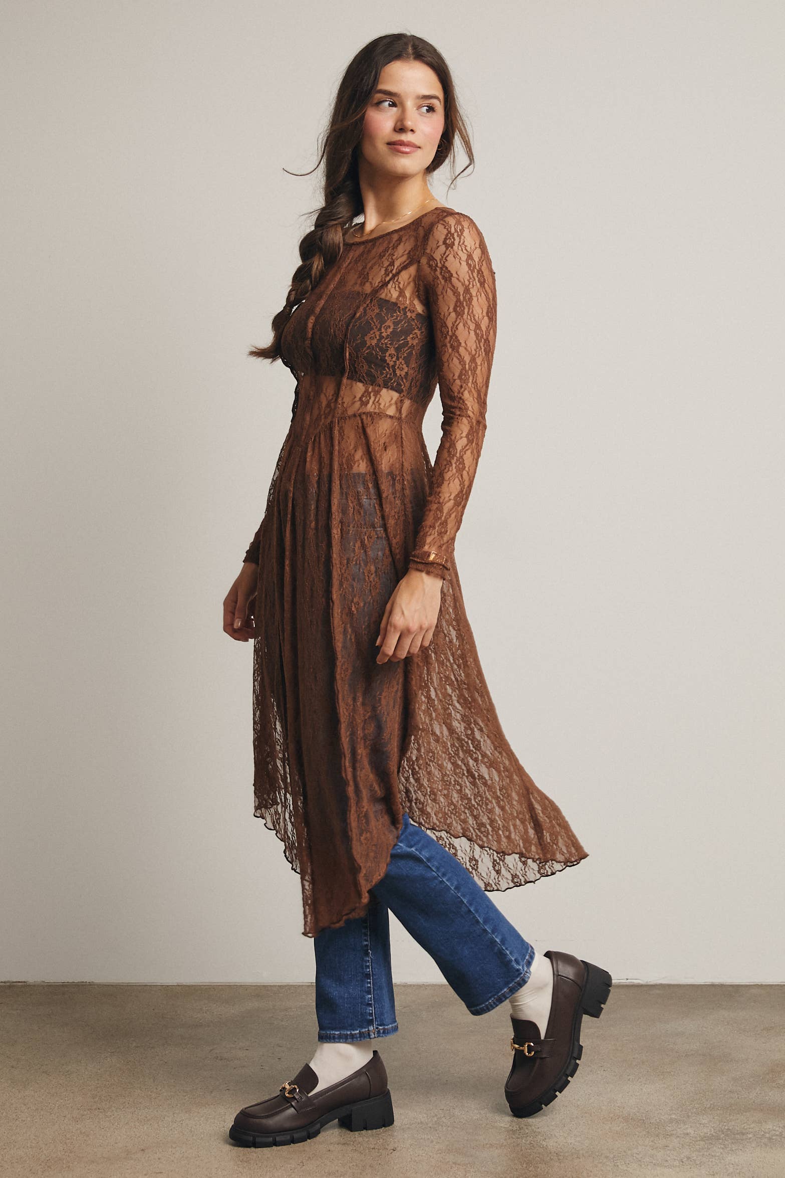Sheer Lace Layering Dress - The Elevated Hippie