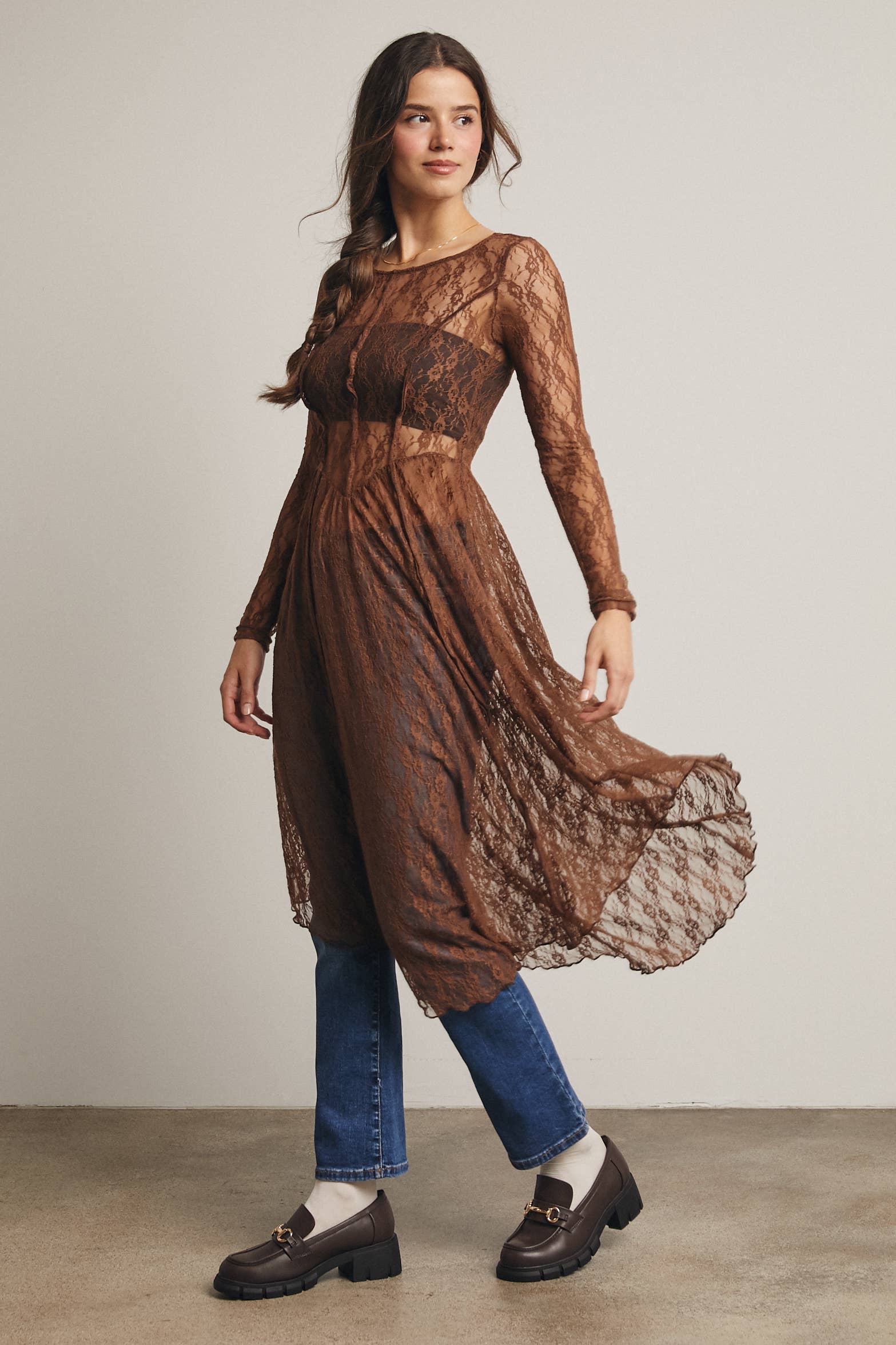 Sheer Lace Layering Dress - The Elevated Hippie