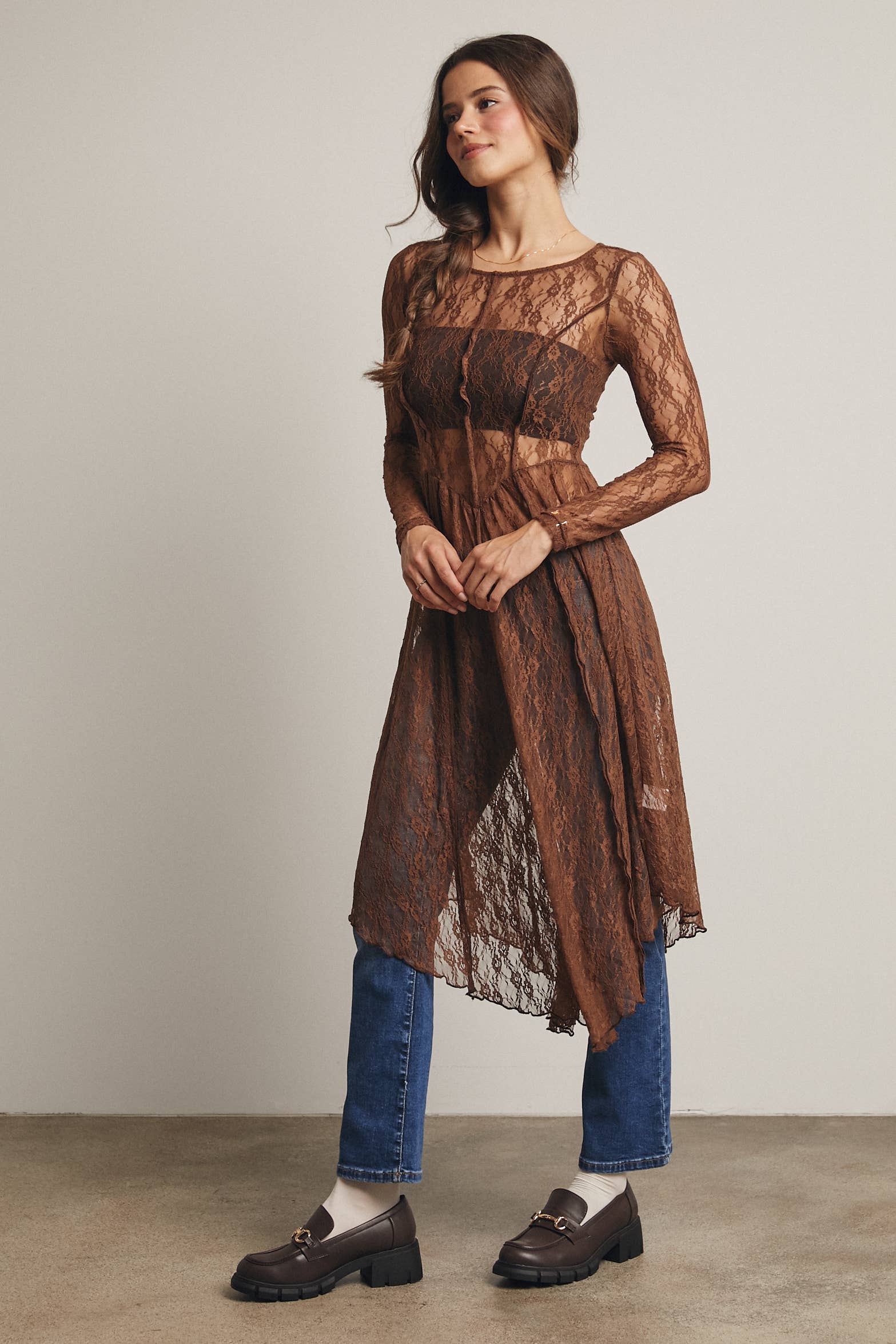 Sheer Lace Layering Dress - The Elevated Hippie