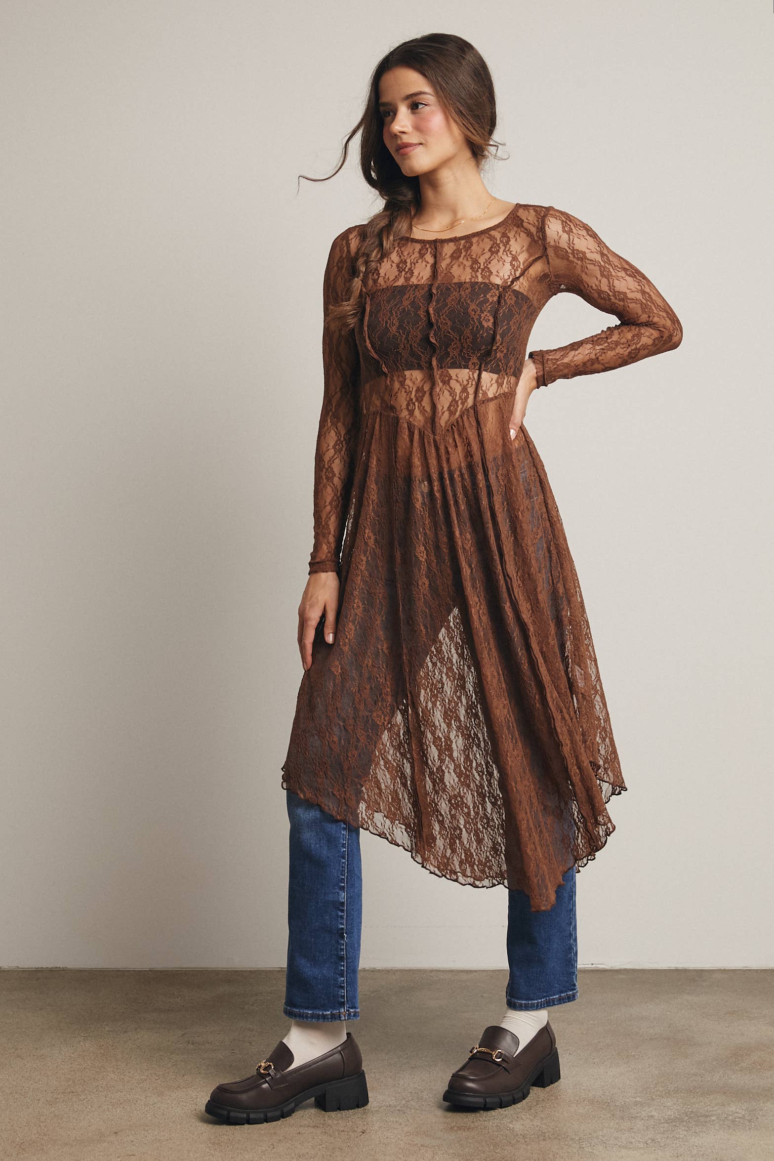 Sheer Lace Layering Dress - The Elevated Hippie