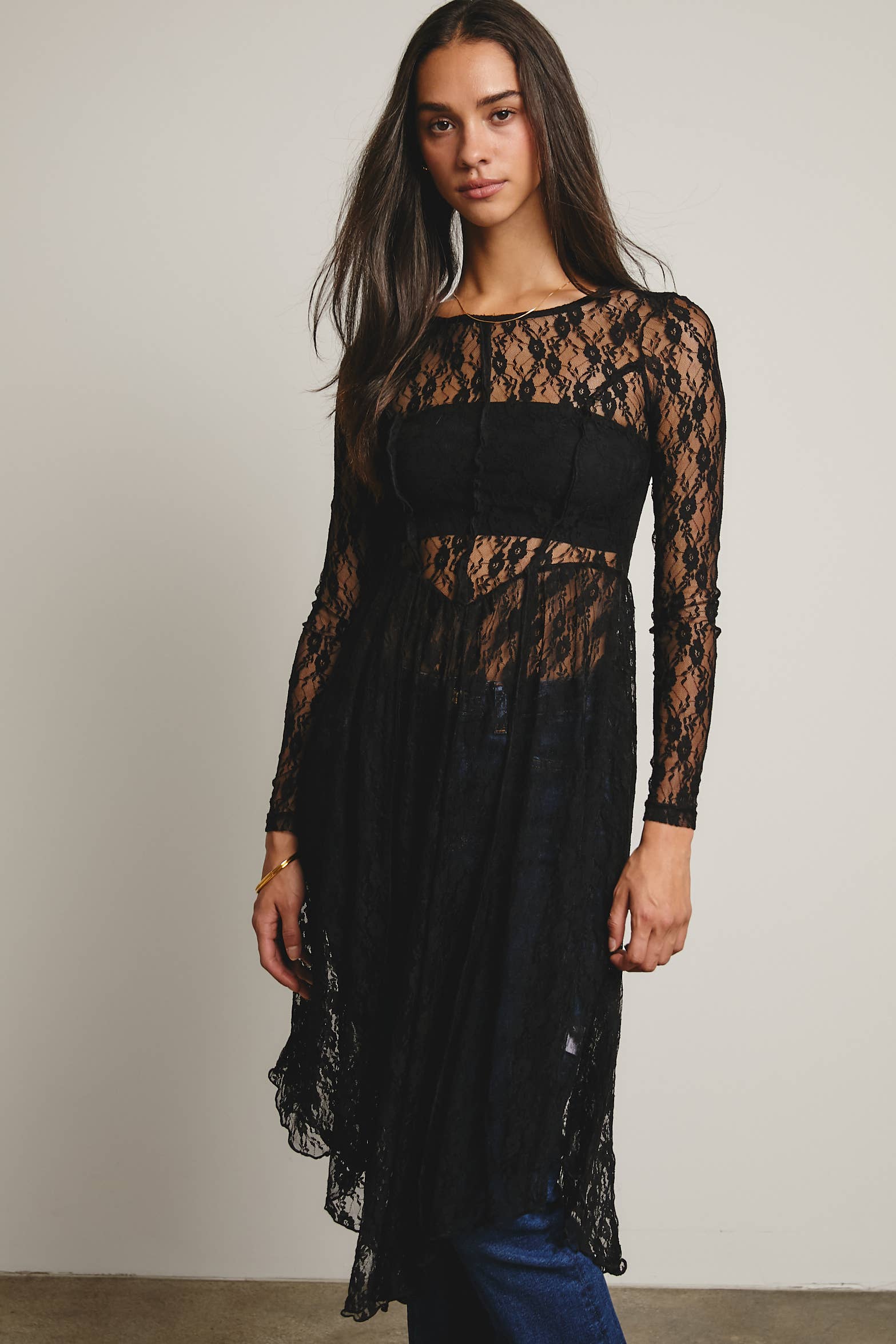 Sheer Lace Layering Dress - The Elevated Hippie