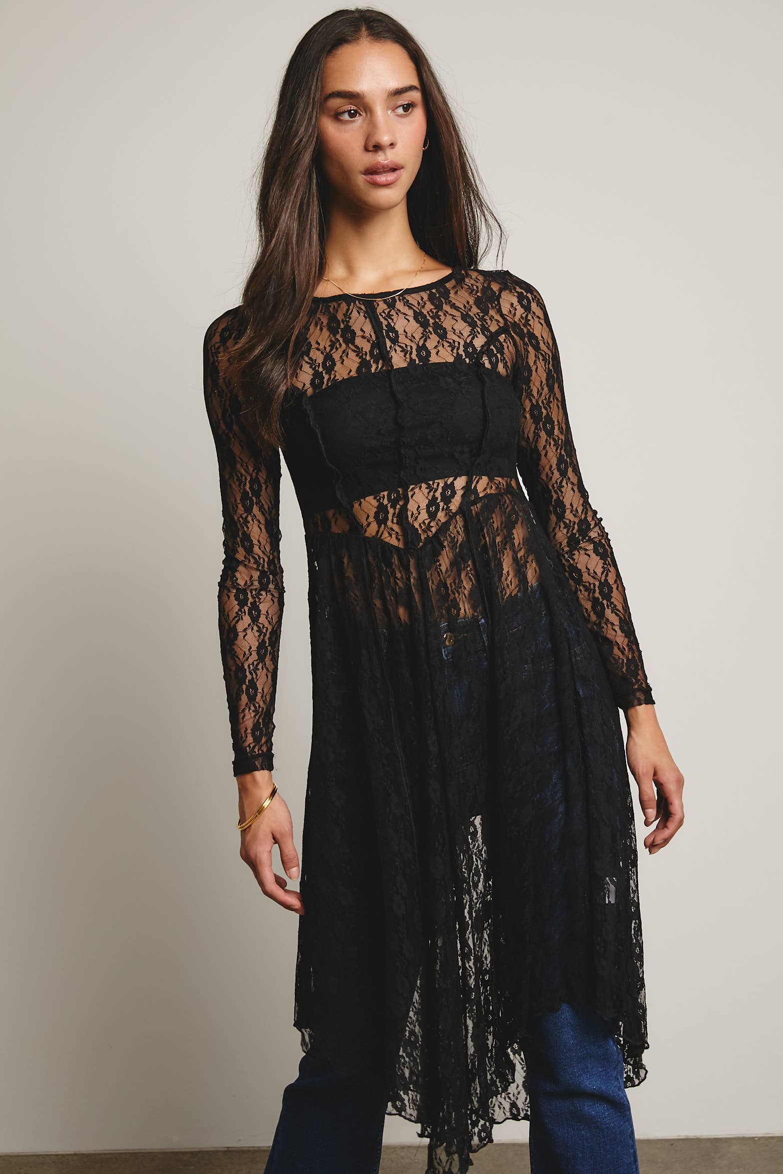 Sheer Lace Layering Dress - The Elevated Hippie