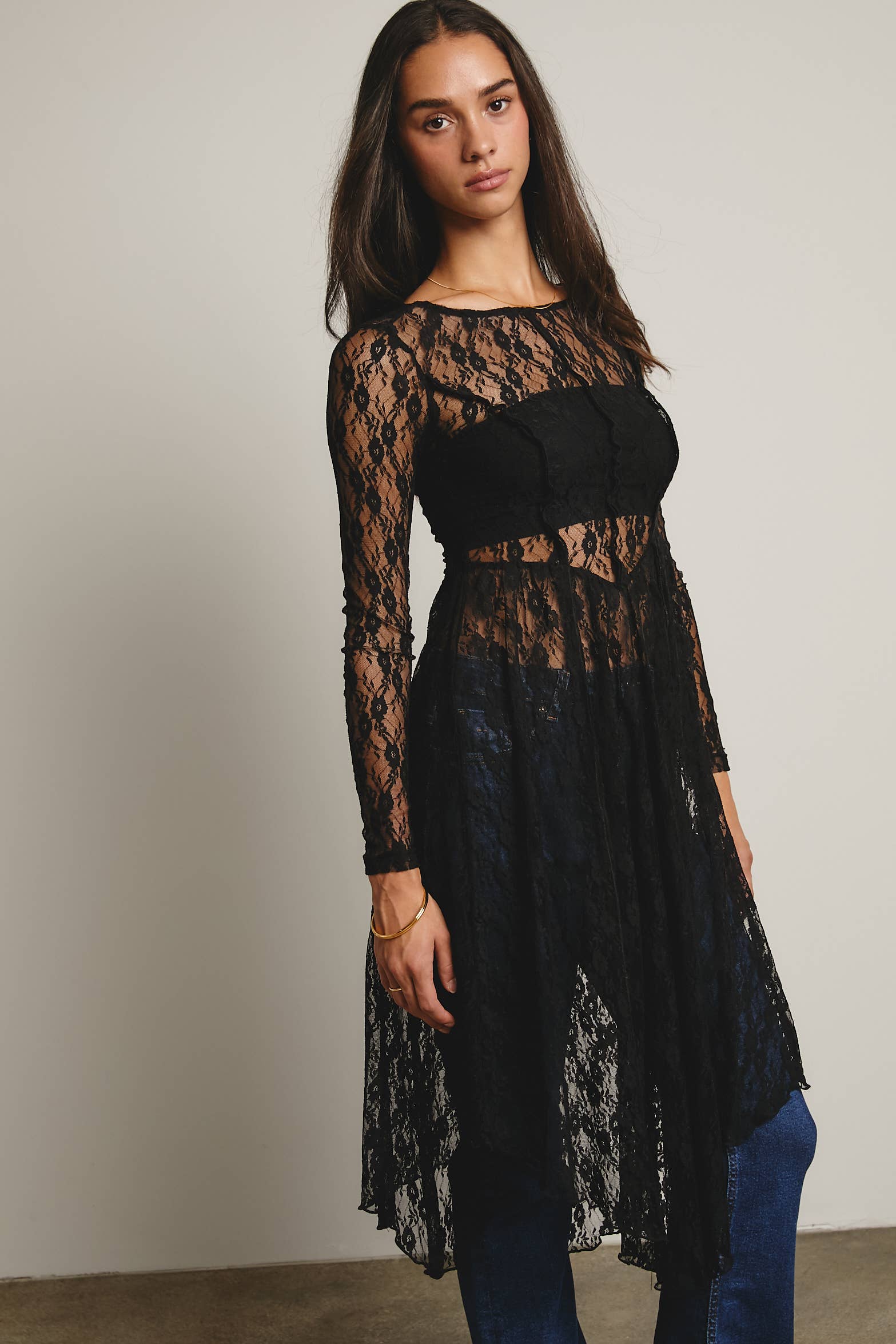 Sheer Lace Layering Dress - The Elevated Hippie