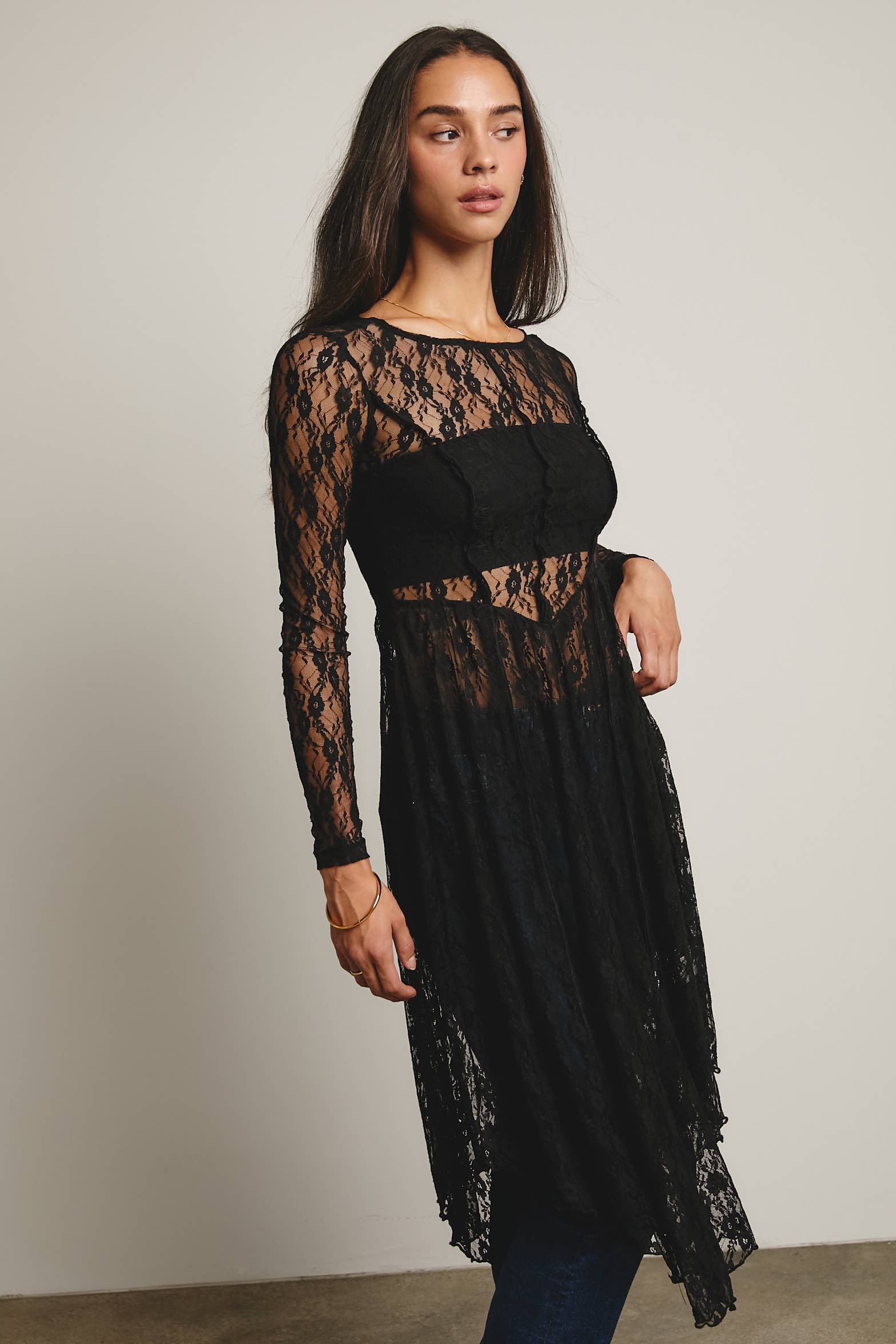 Sheer Lace Layering Dress - The Elevated Hippie