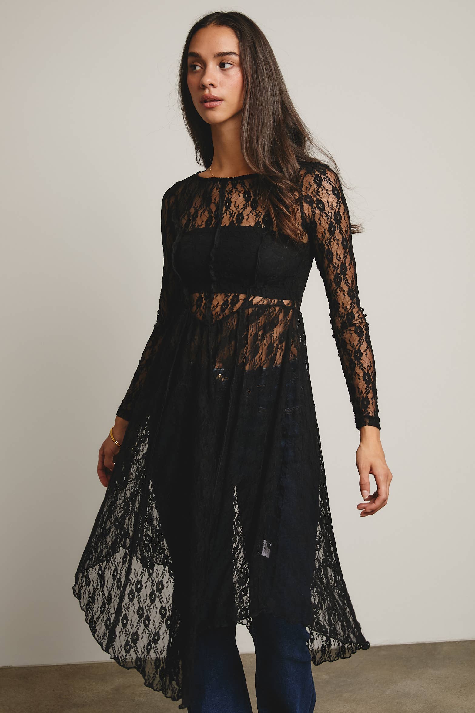 Sheer Lace Layering Dress - The Elevated Hippie