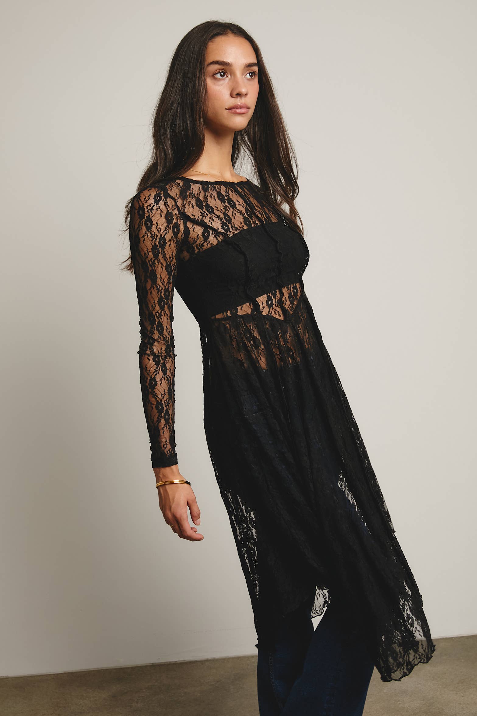 Sheer Lace Layering Dress - The Elevated Hippie