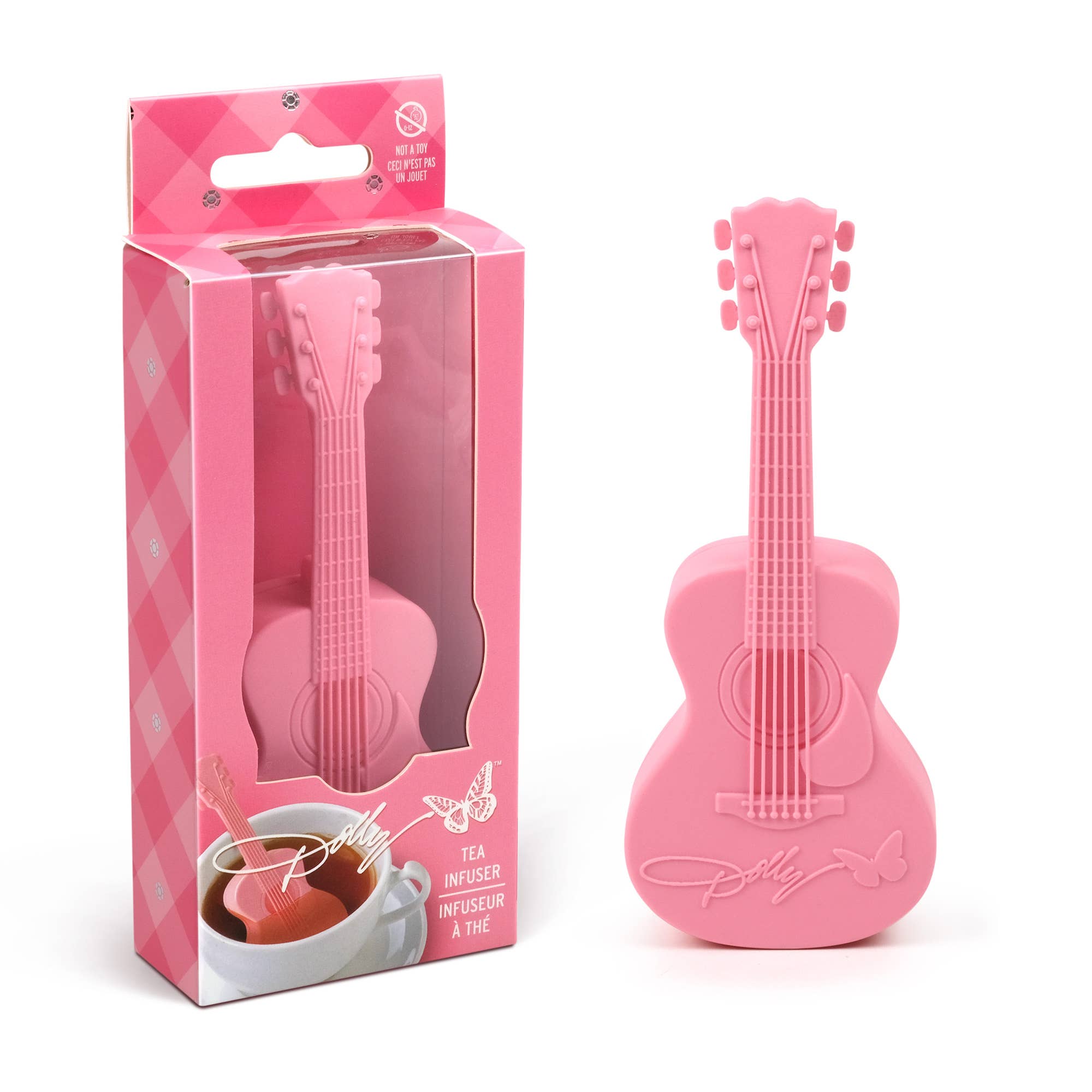 Dolly Parton Pink Guitar Tea Infuser - The Elevated Hippie