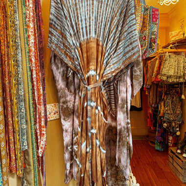 Gardenbelle Hand Dyed Tie Dye Kaftan – Effortless Flow, Soulful Color - The Elevated Hippie