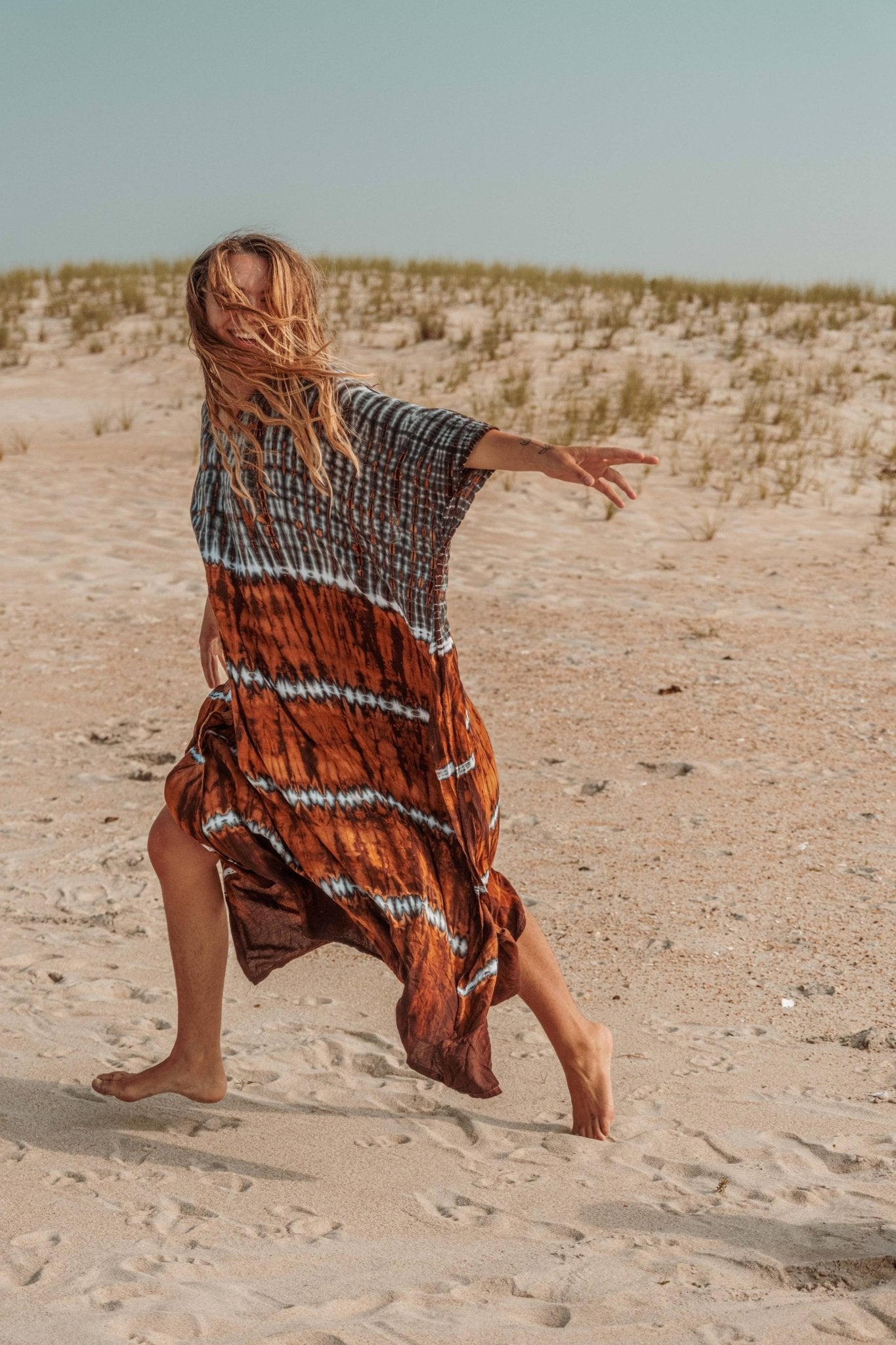 Gardenbelle Hand Dyed Tie Dye Kaftan – Effortless Flow, Soulful Color - The Elevated Hippie