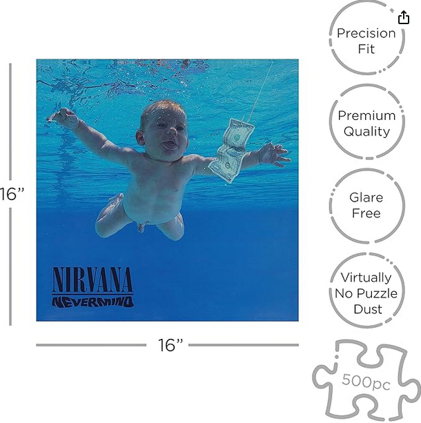 Nirvana Nevermind Album Cover (500 Piece Jigsaw Puzzle) - The Elevated Hippie