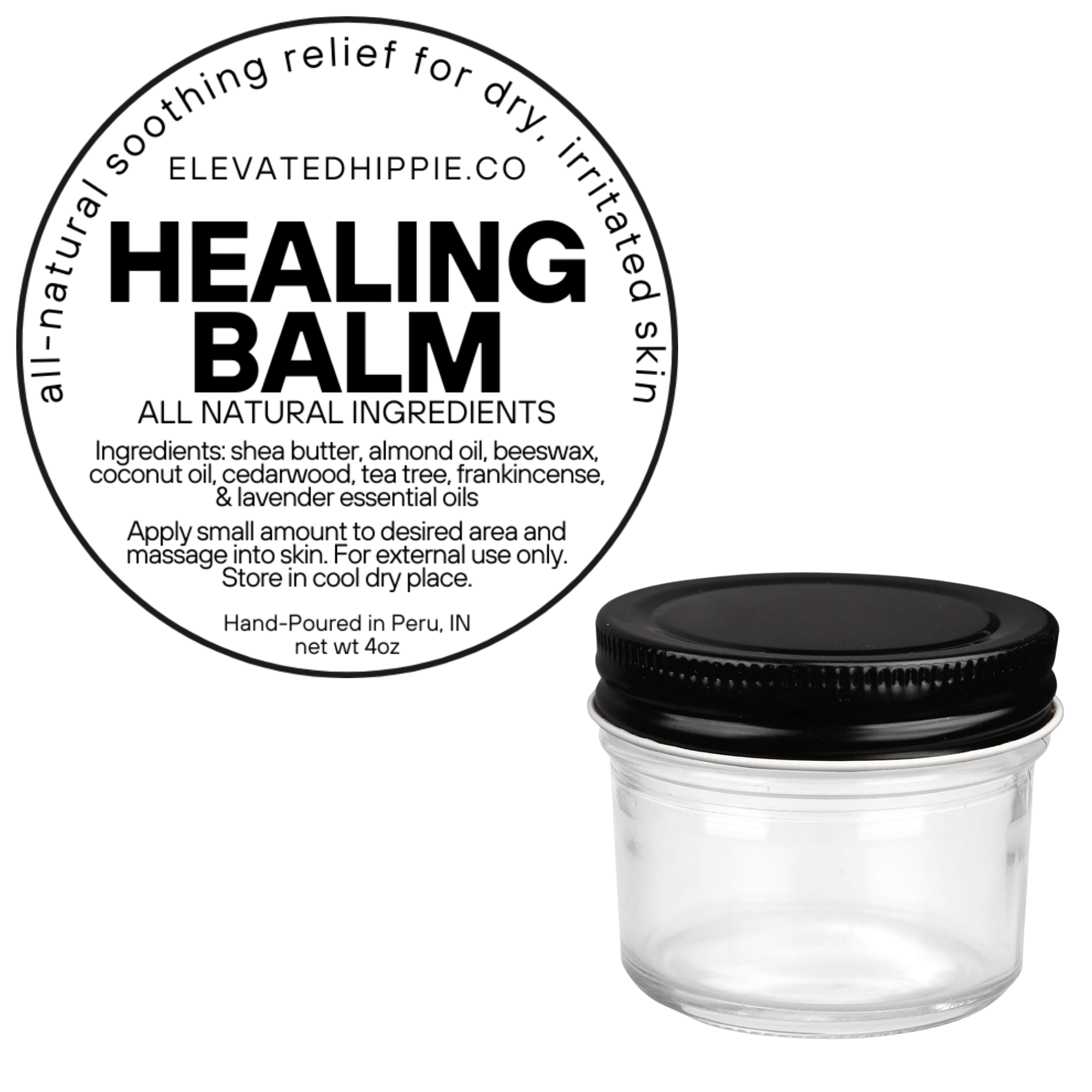 Healing Balm – All-Natural Skin Soothing Salve boho clothing, festival outfit, hippie style apparel | Elevated Hippie