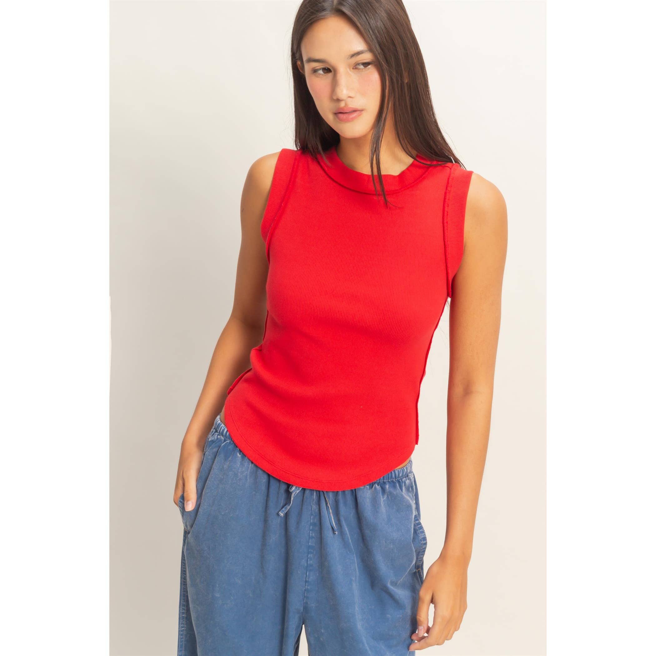 Seam Detail Tank Top - The Elevated Hippie