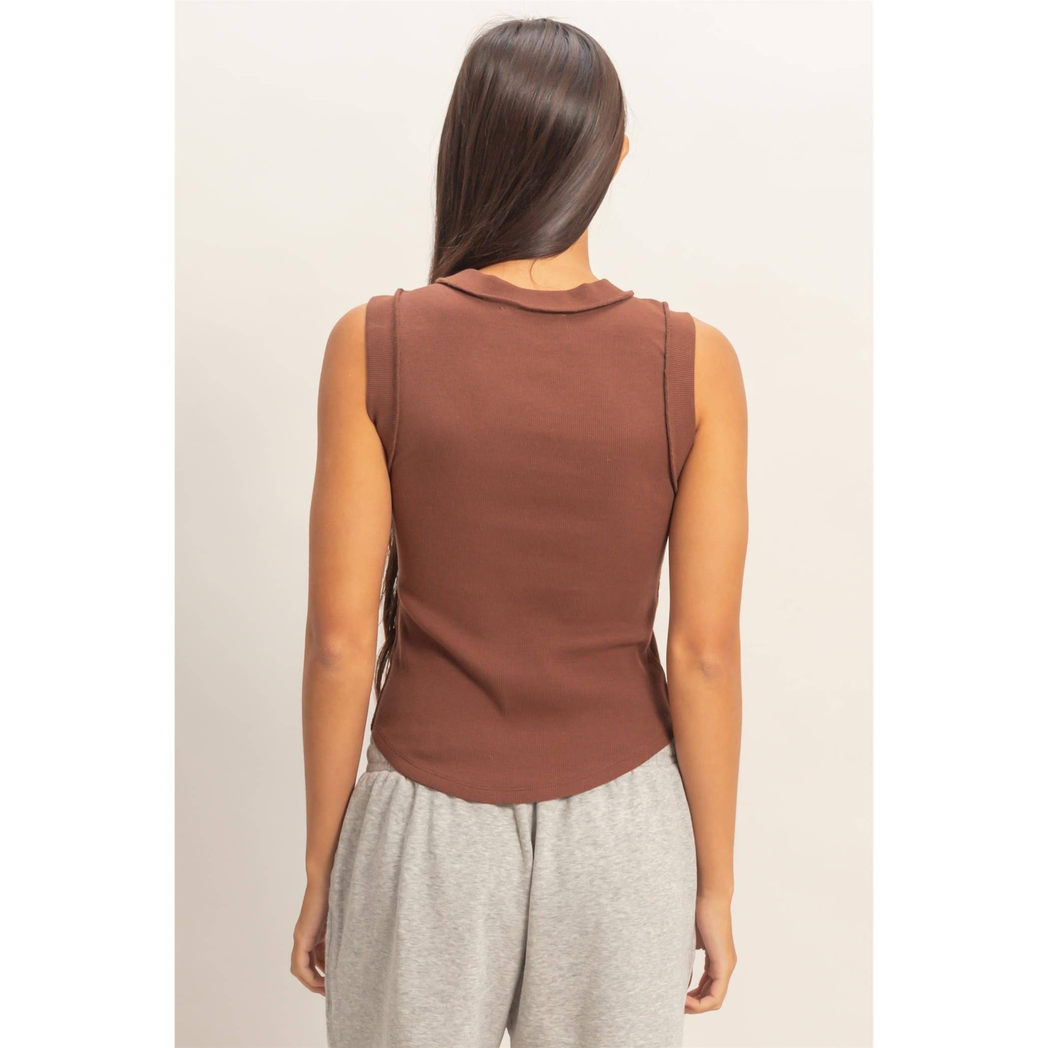 Seam Detail Tank Top - The Elevated Hippie