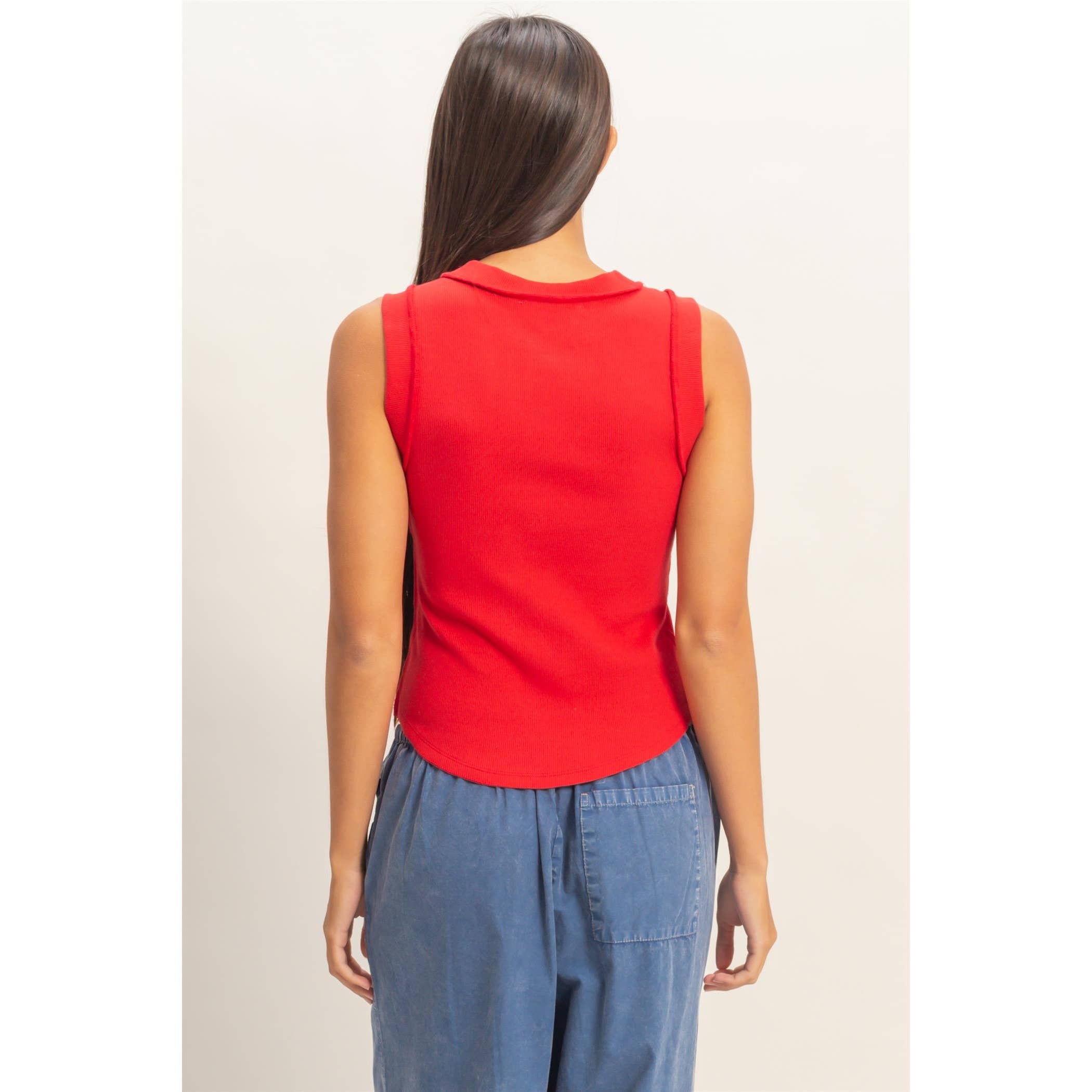 Seam Detail Tank Top - The Elevated Hippie