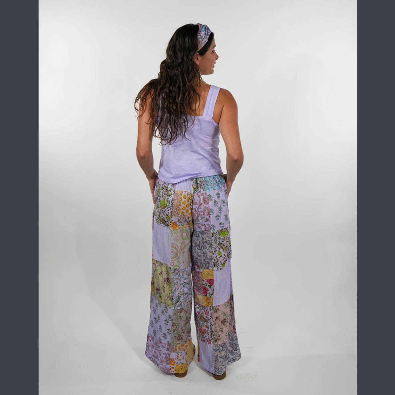 Hippie Boho Cotton Floral Patchwork Beach Pants - The Elevated Hippie