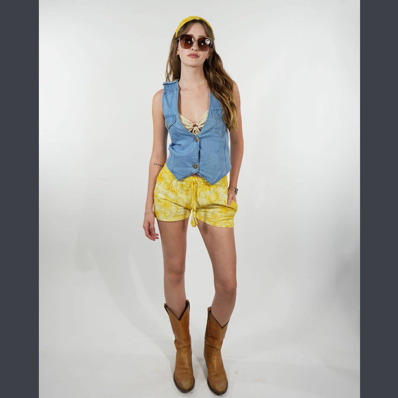 Hippie Boho Cotton Celestial Tie-Dye Hot Shorts With Pockets - The Elevated Hippie