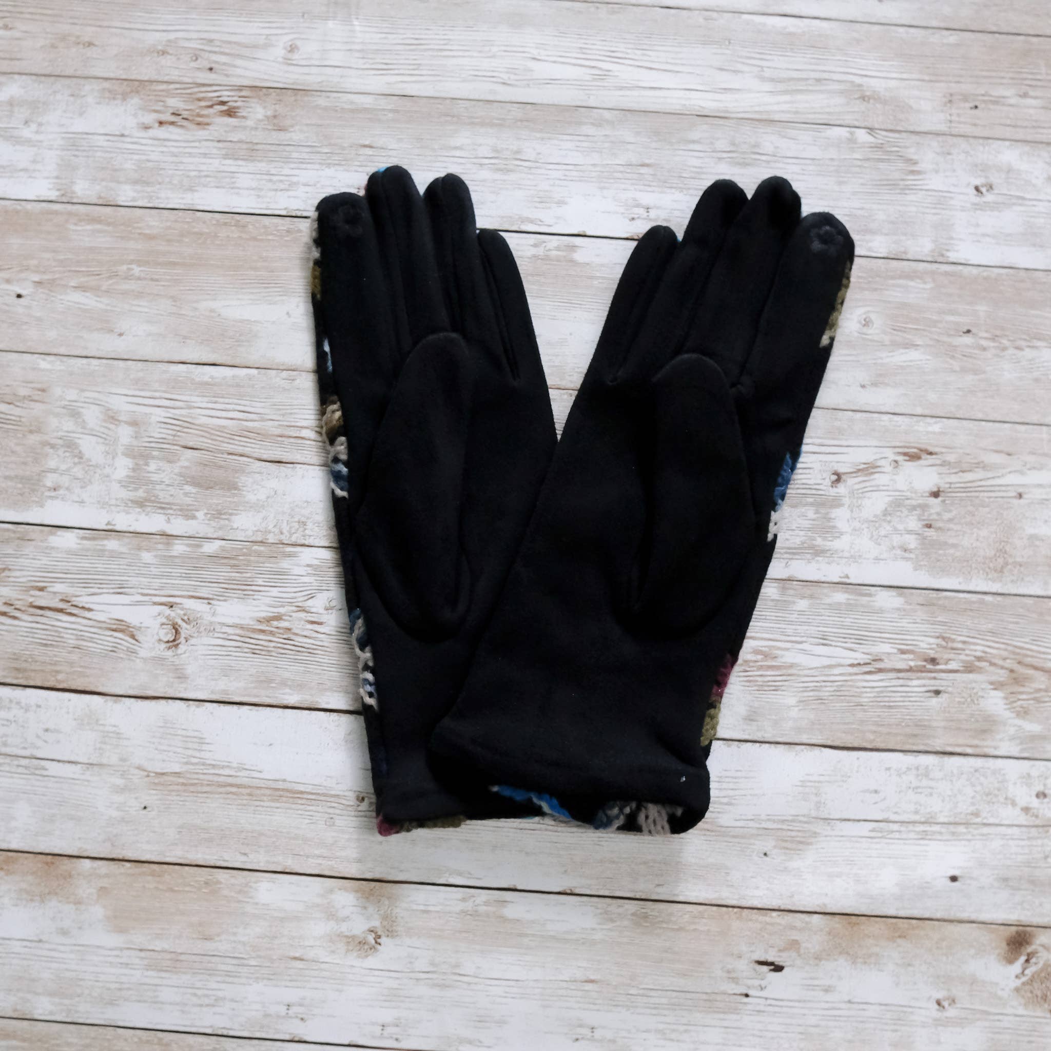 Hand Embroidered Fleece Lined Winter Gloves (Pack of 6) - The Elevated Hippie