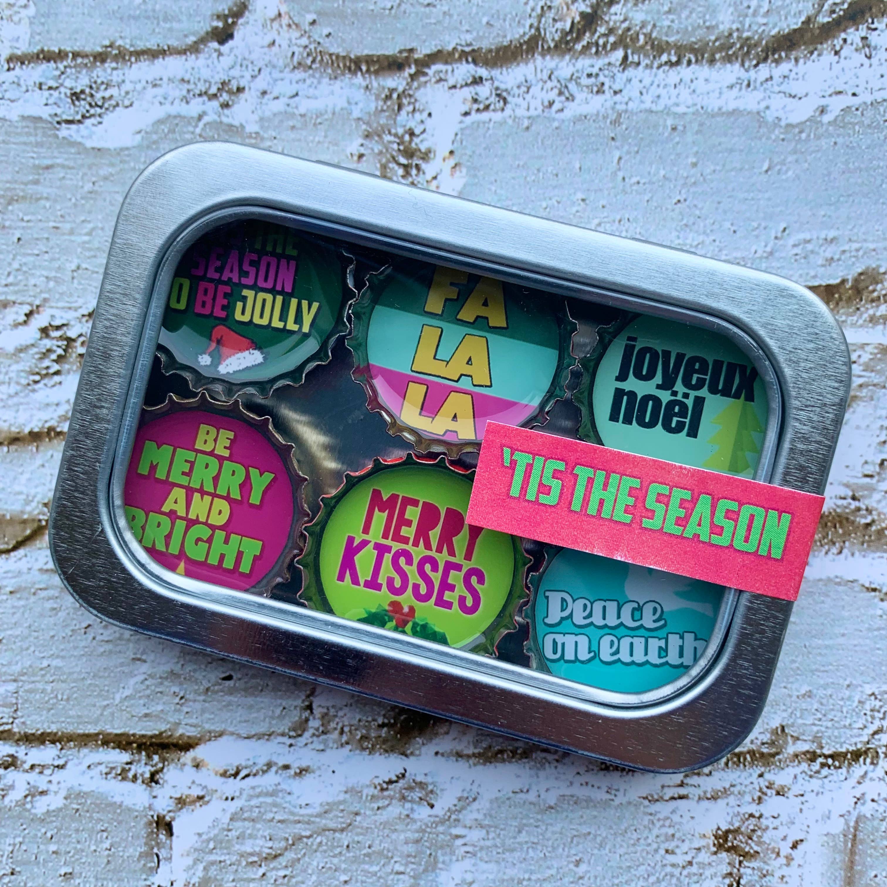'Tis The Season Christmas Decor Magnets - The Elevated Hippie