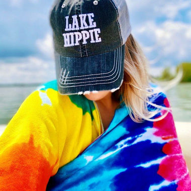 "Lake Hippie" Trucker Hat – Laid-Back & Lakeside - The Elevated Hippie