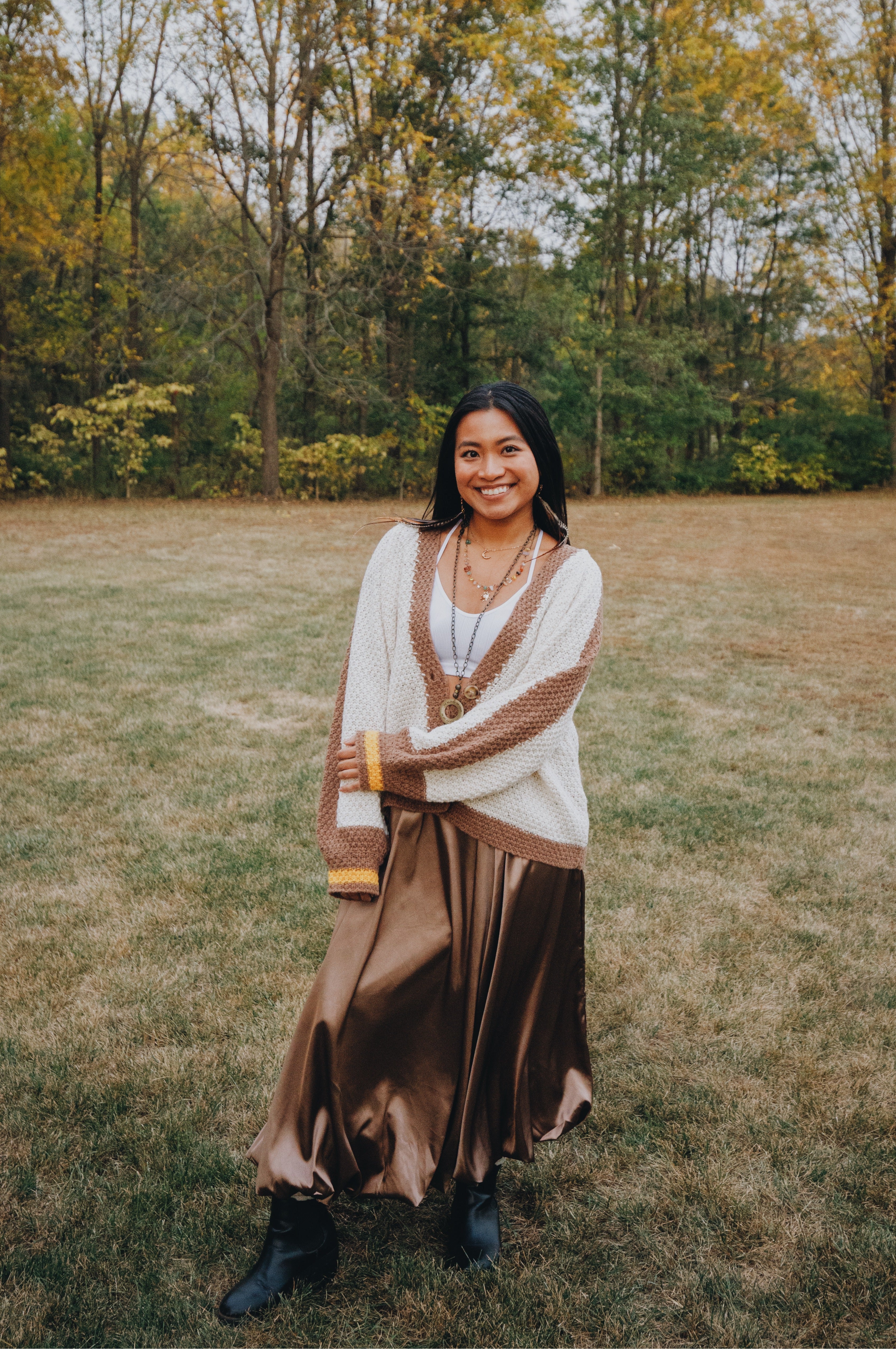 Solid Satin Skirt - The Elevated Hippie