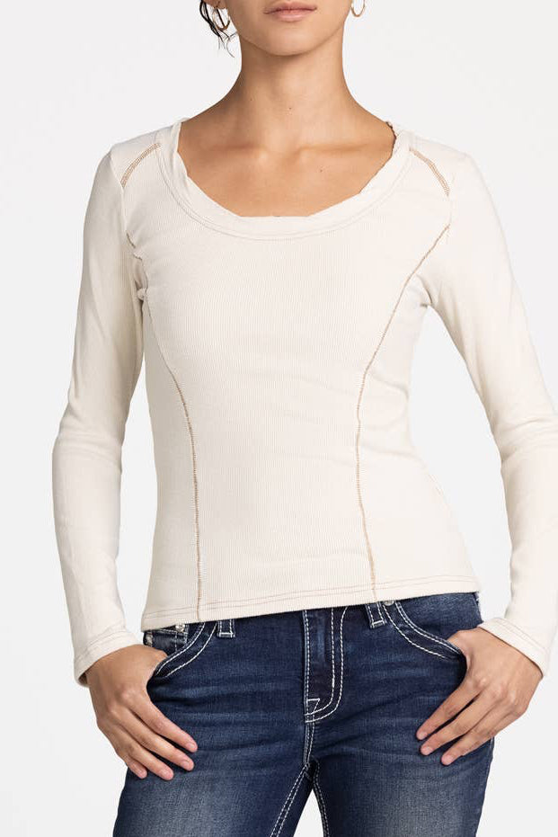 MT3251L- LONG SLEEVE TOP - The Elevated Hippie