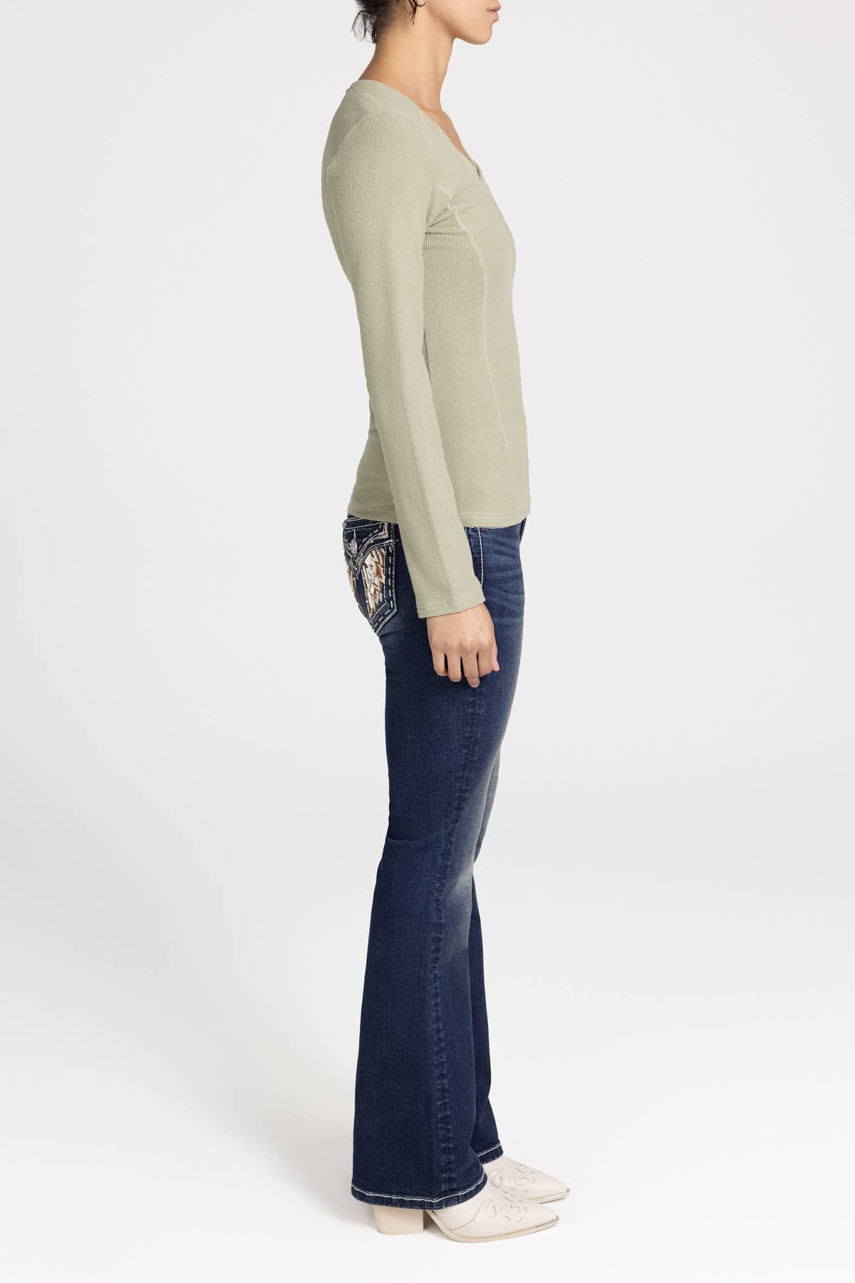 MT3251L- LONG SLEEVE TOP - The Elevated Hippie