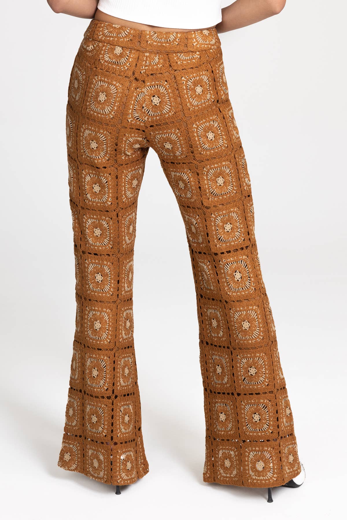 MP0249L- CROCHET PANTS - The Elevated Hippie
