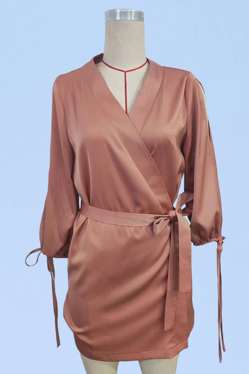 Satin wrap robe - The Elevated Hippie