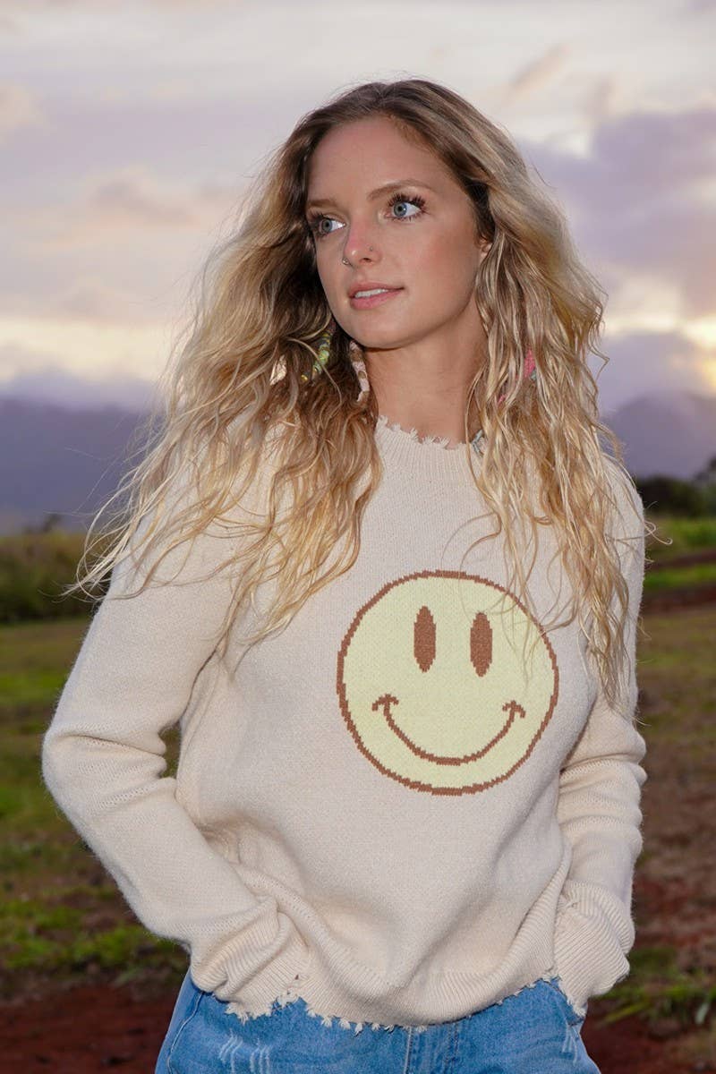 Smiley Sweater - The Elevated Hippie