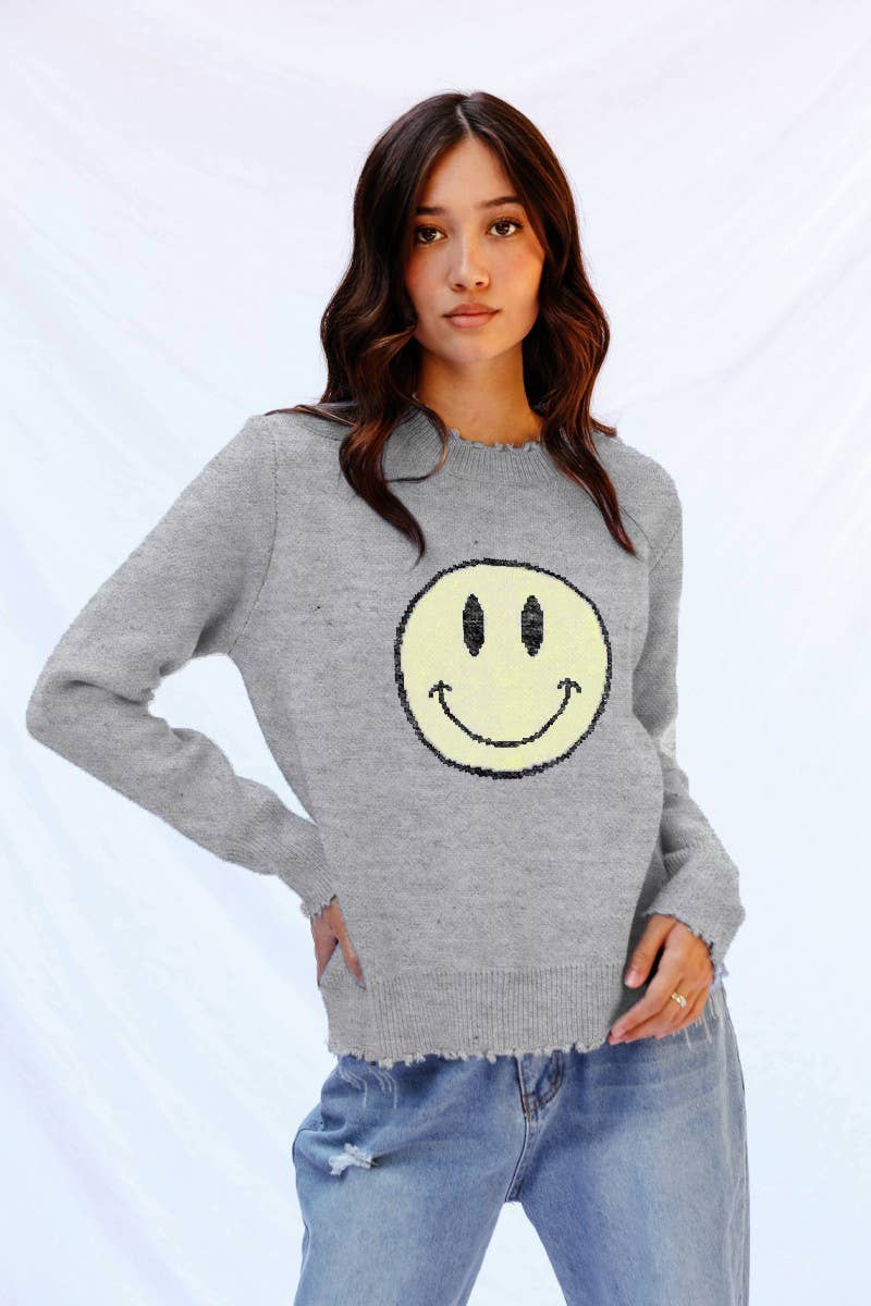 Smiley Sweater - The Elevated Hippie