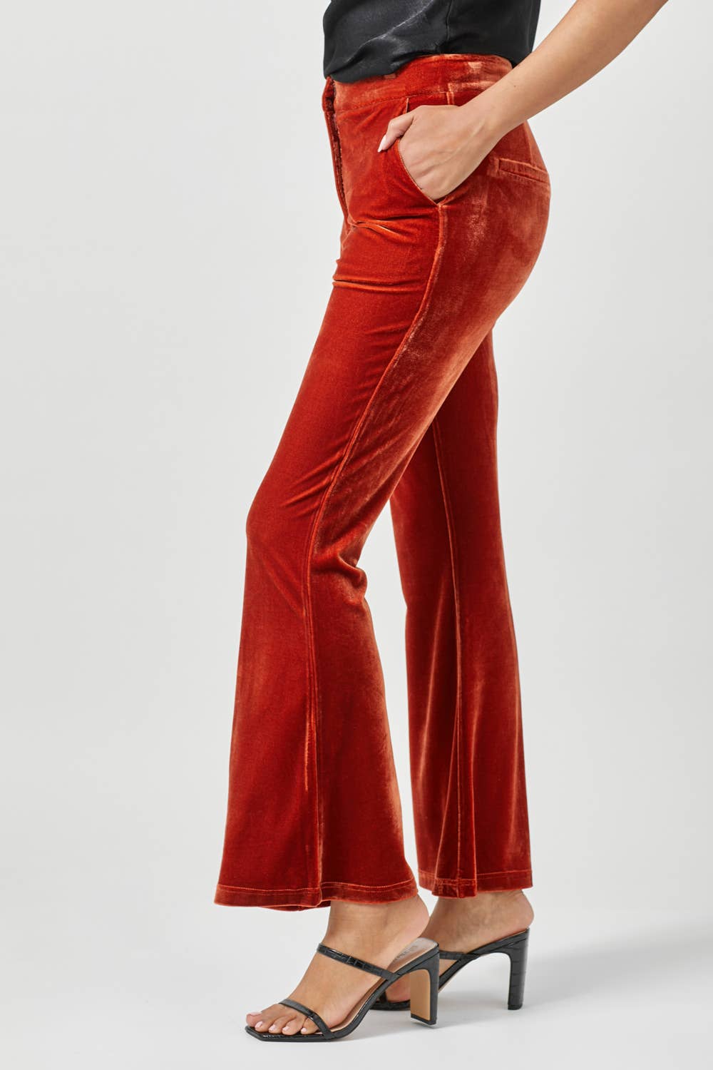 Velvet Flare Trousers - The Elevated Hippie